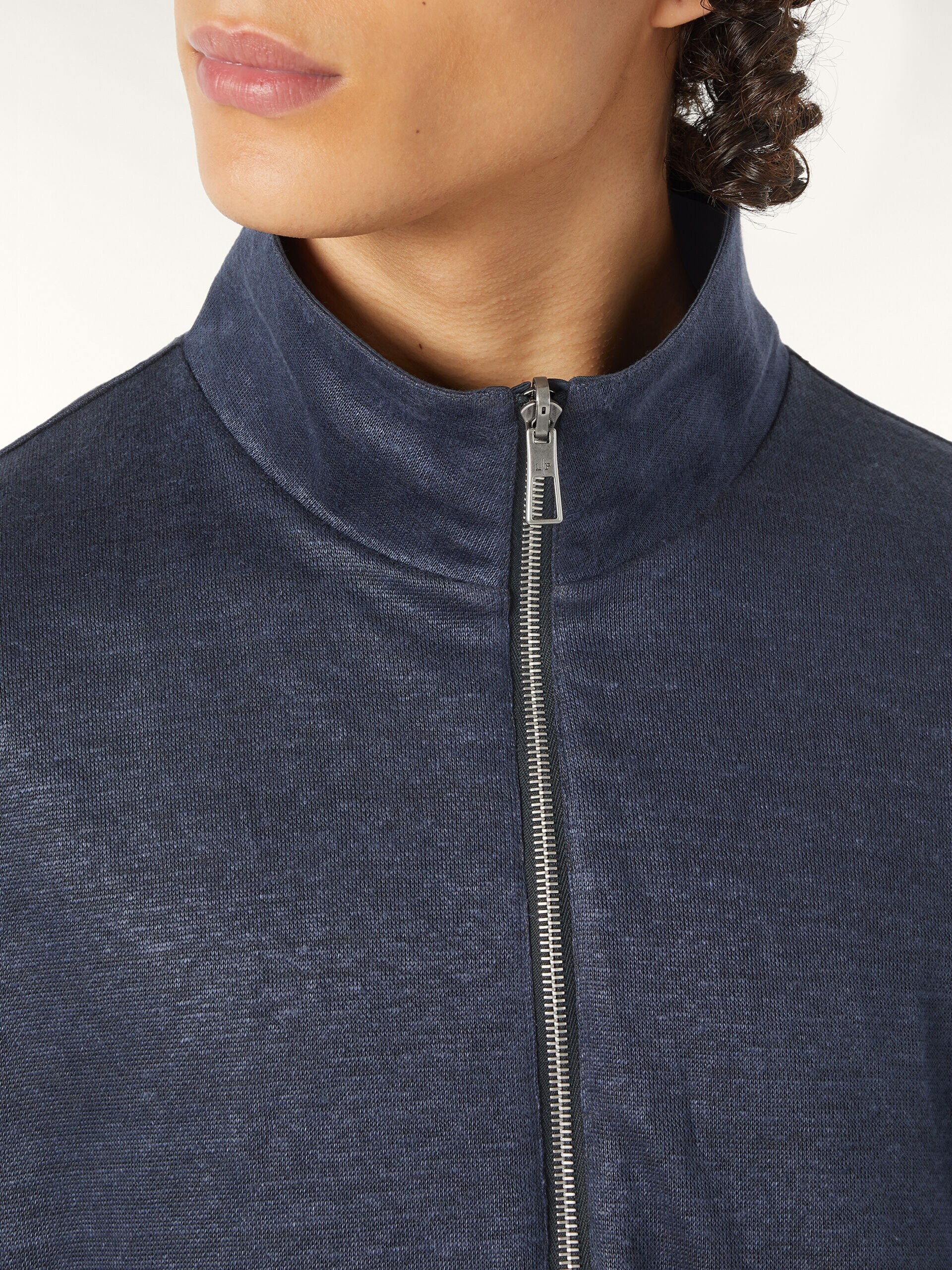 Loro Piana men's navy reversible bomber jacket with Storm System® treatment
