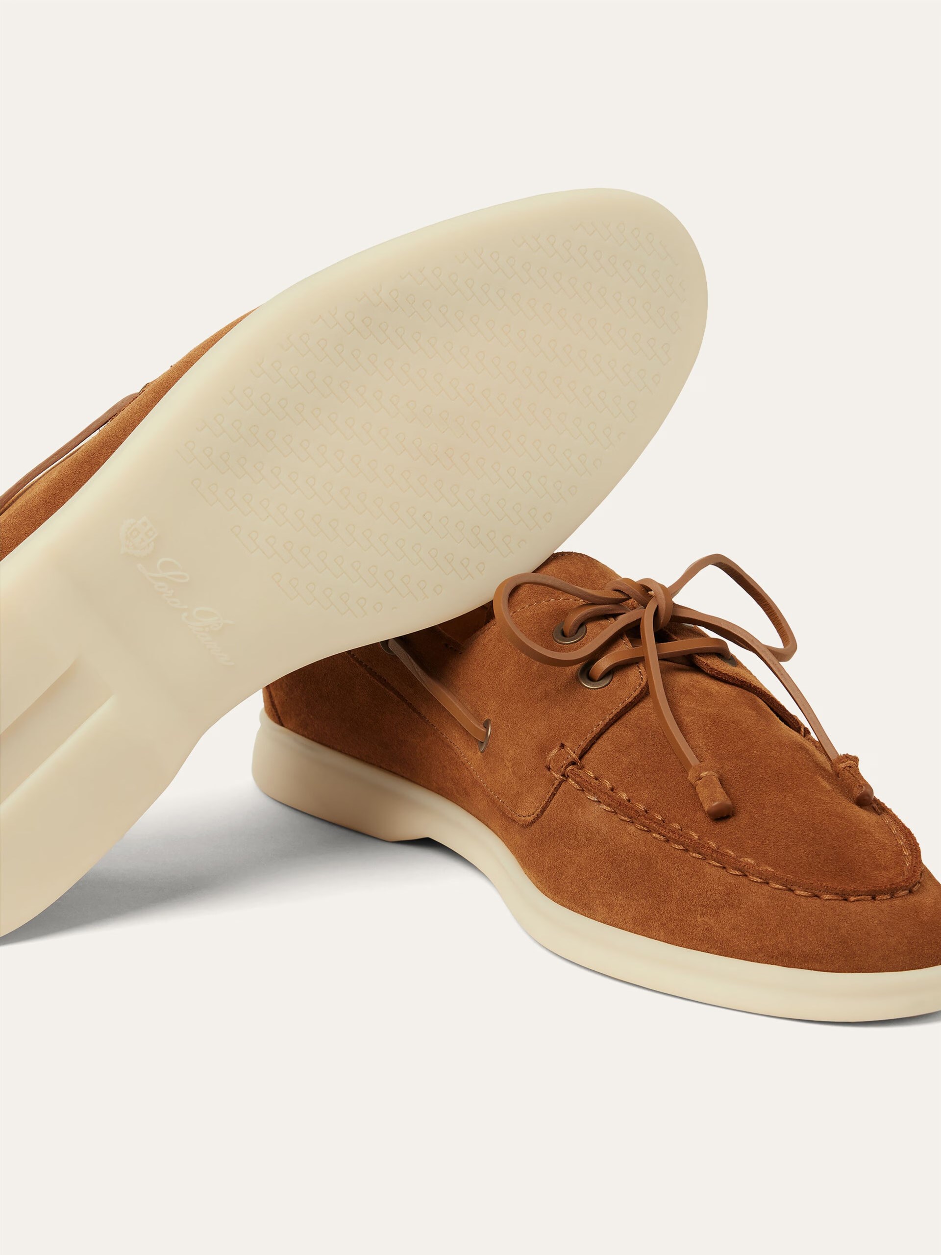 Loro Piana Sea-Sail Walk Men's Brown Suede Loafers