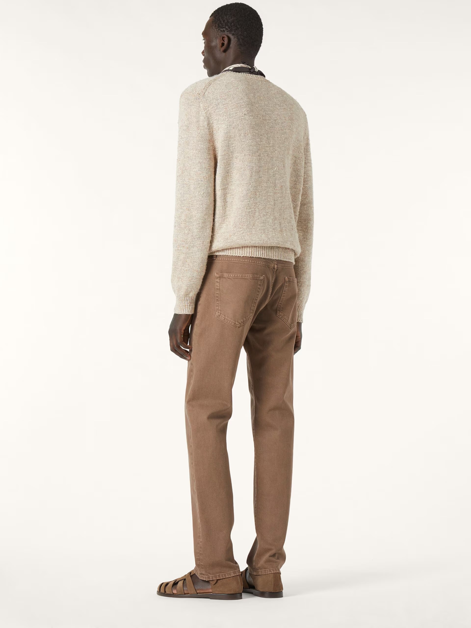 Men's brown Loro Piana Quarona jeans