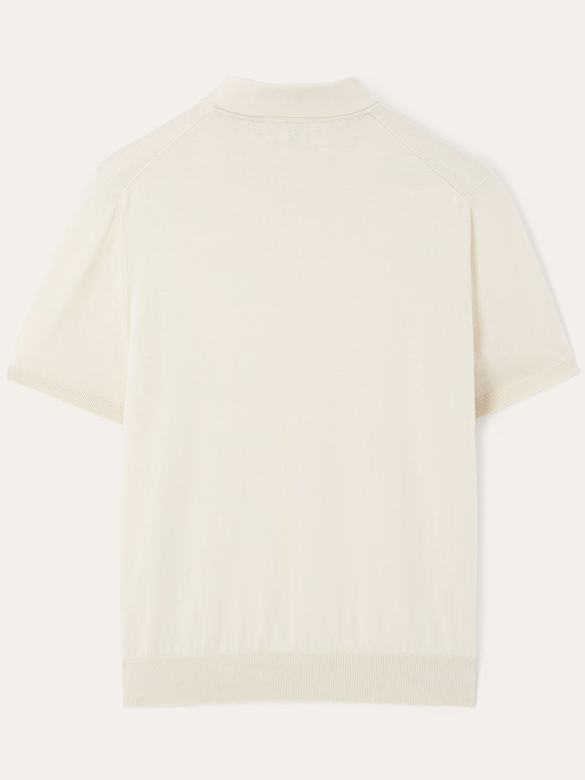 Men's ivory Loro Piana polo shirt