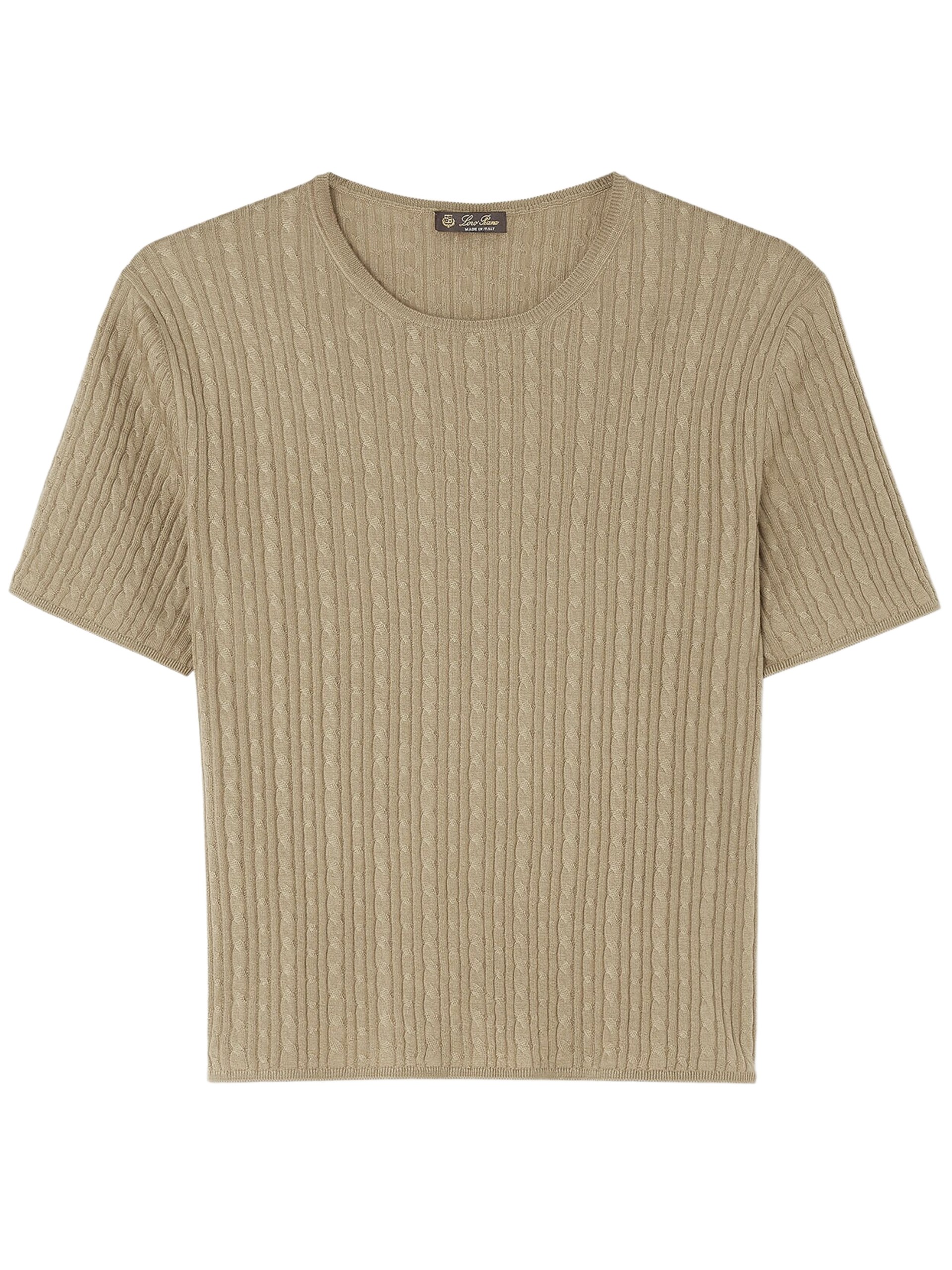 Loro Piana Rimella green knitted T-shirt
