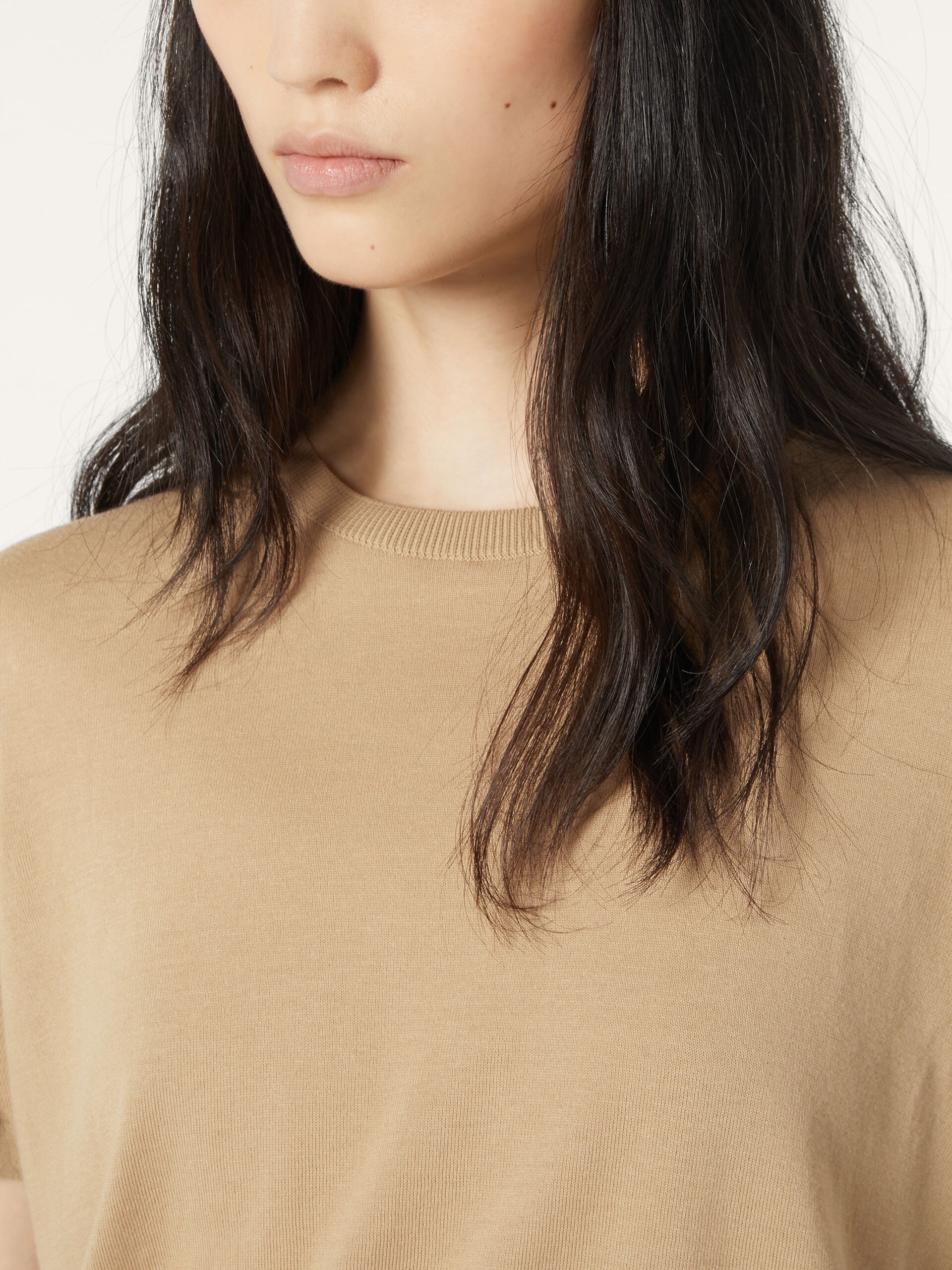 Beige Loro Piana cotton T-shirt
