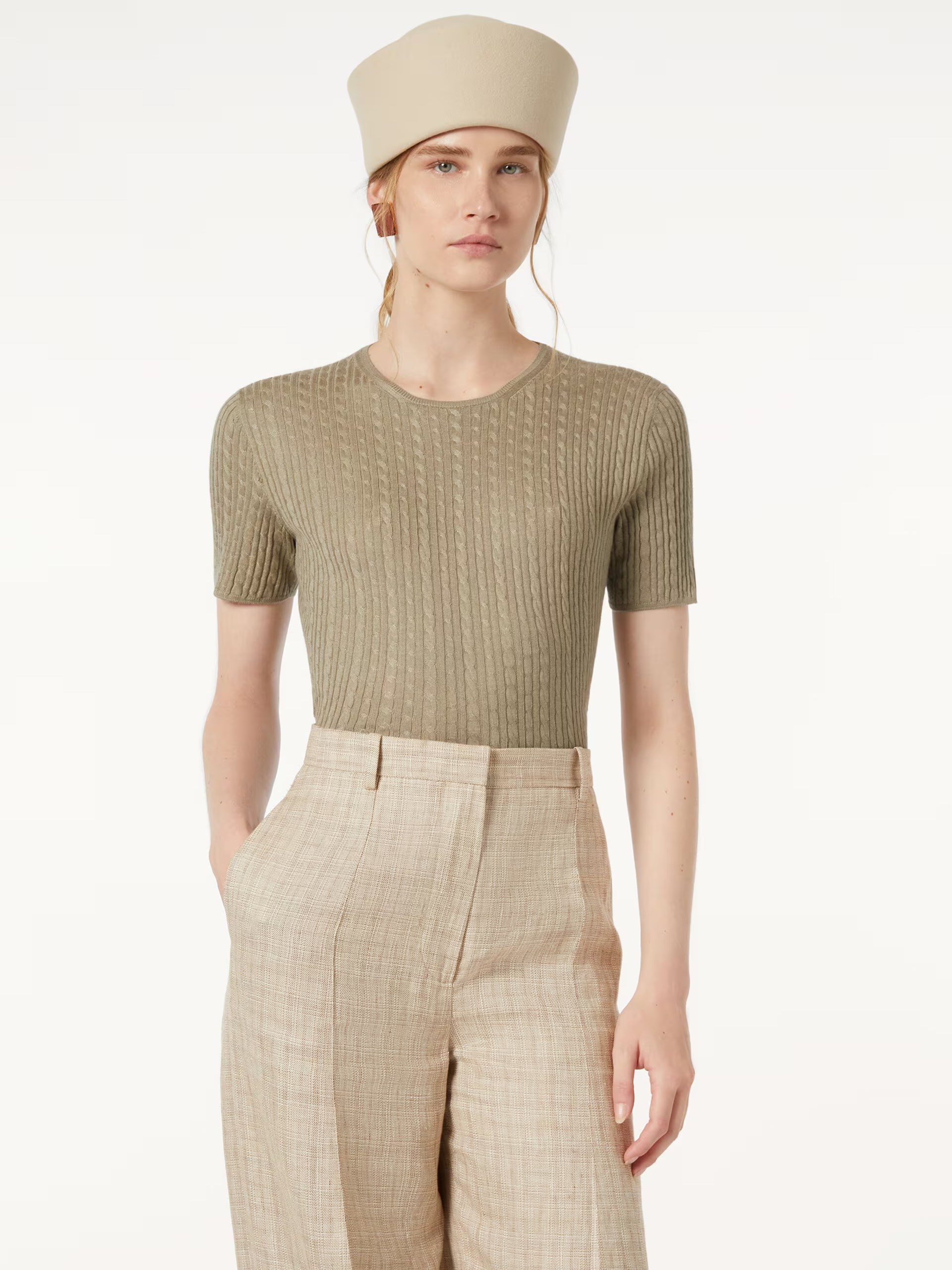 Loro Piana Rimella green knitted T-shirt