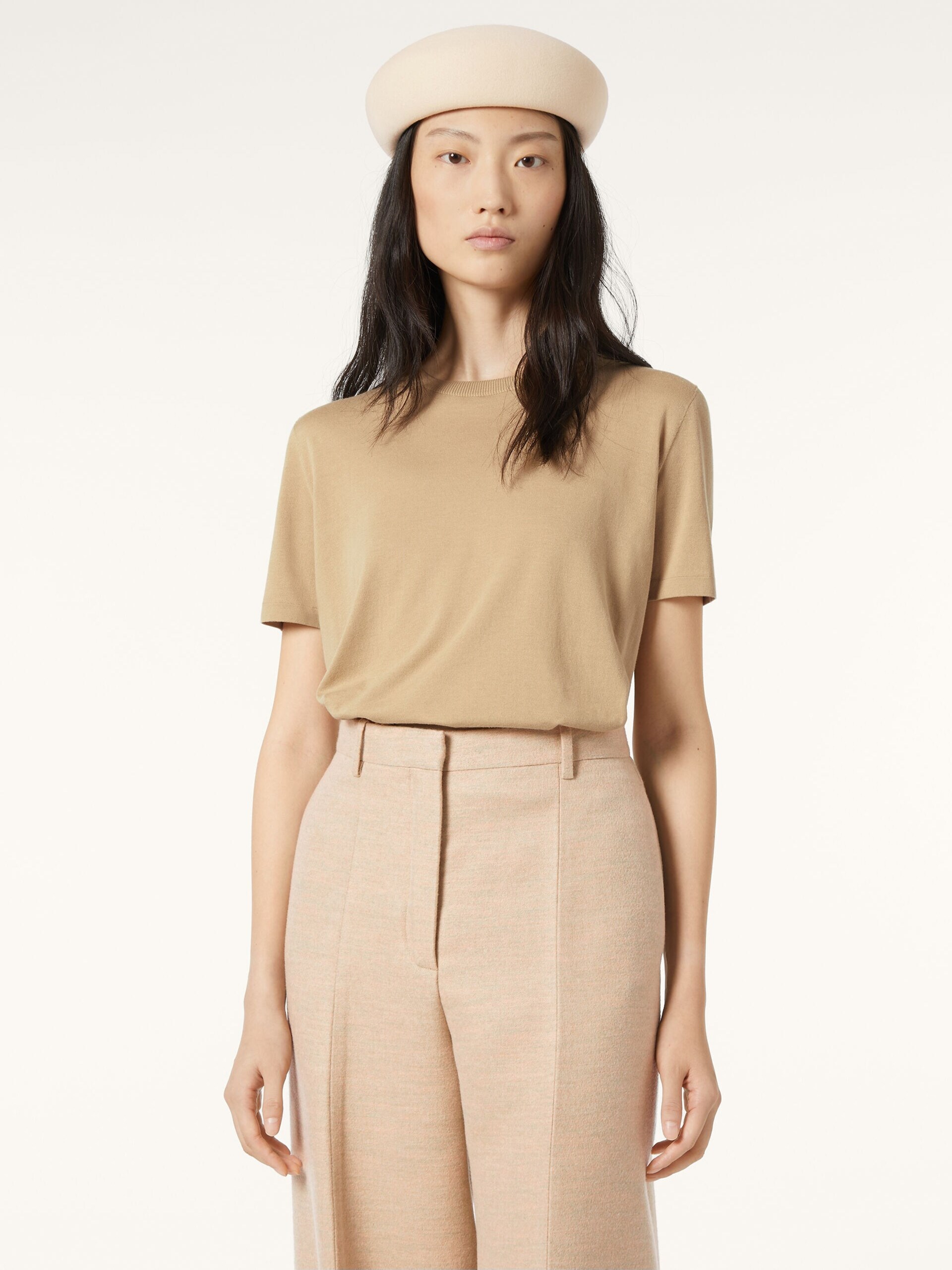 Beige Loro Piana cotton T-shirt