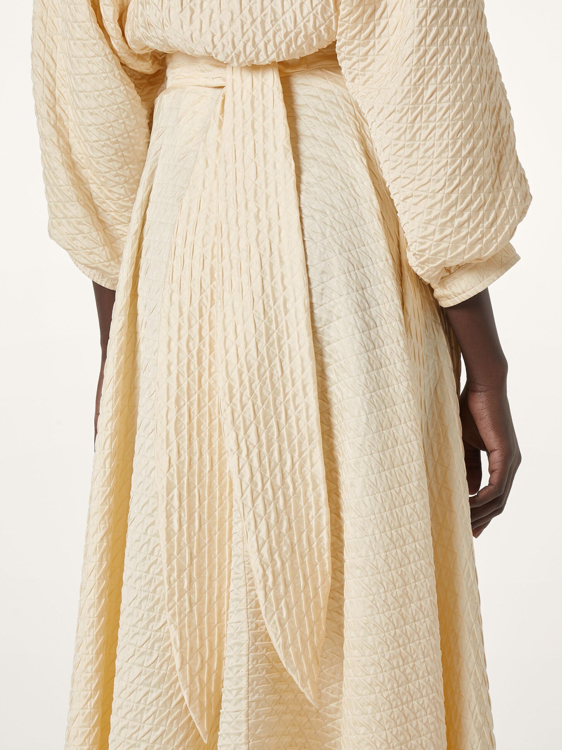 Ivory Loro Piana Elise silk asymmetric skirt