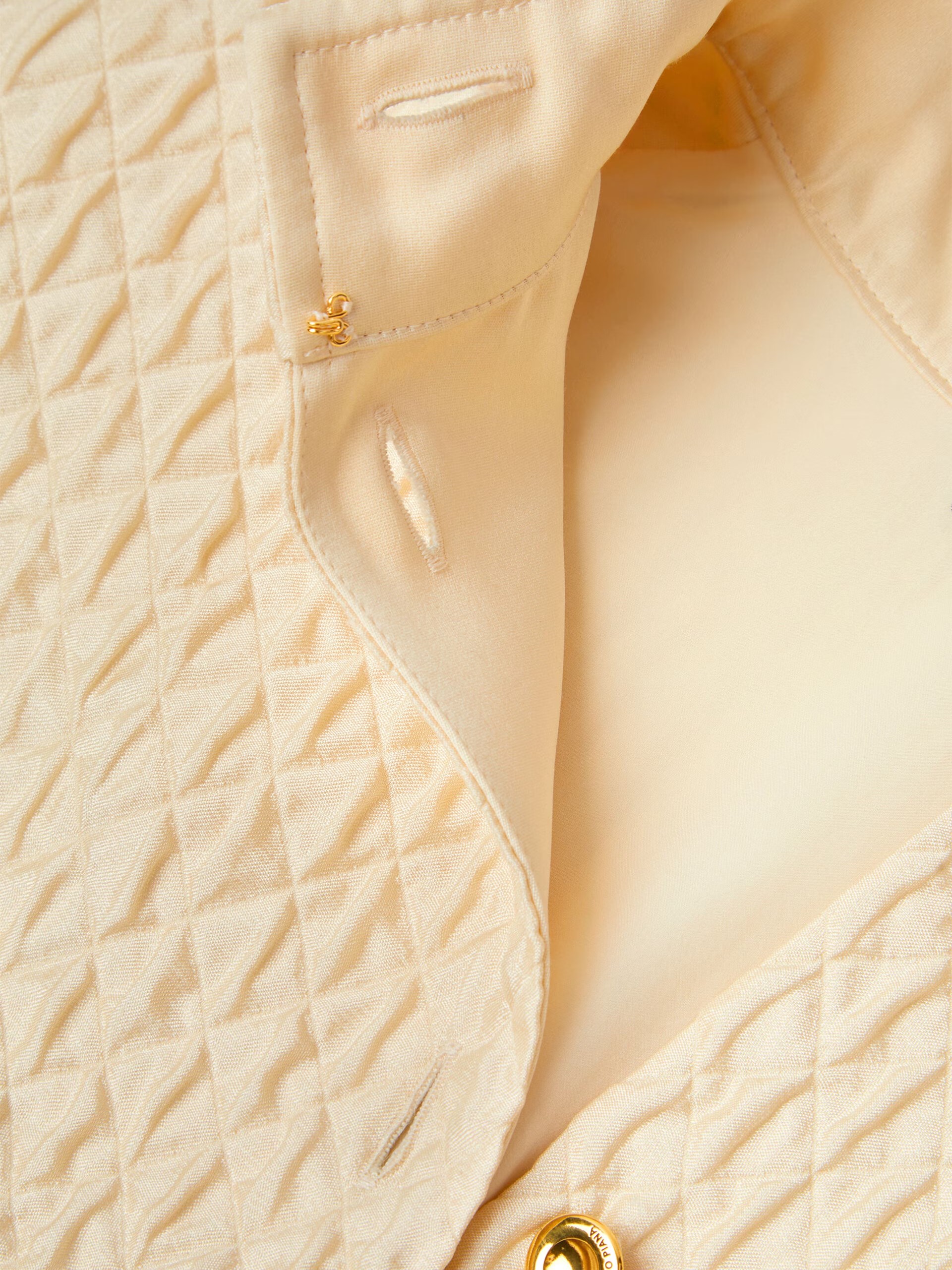 Loro Piana Benedetta ivory silk jacket