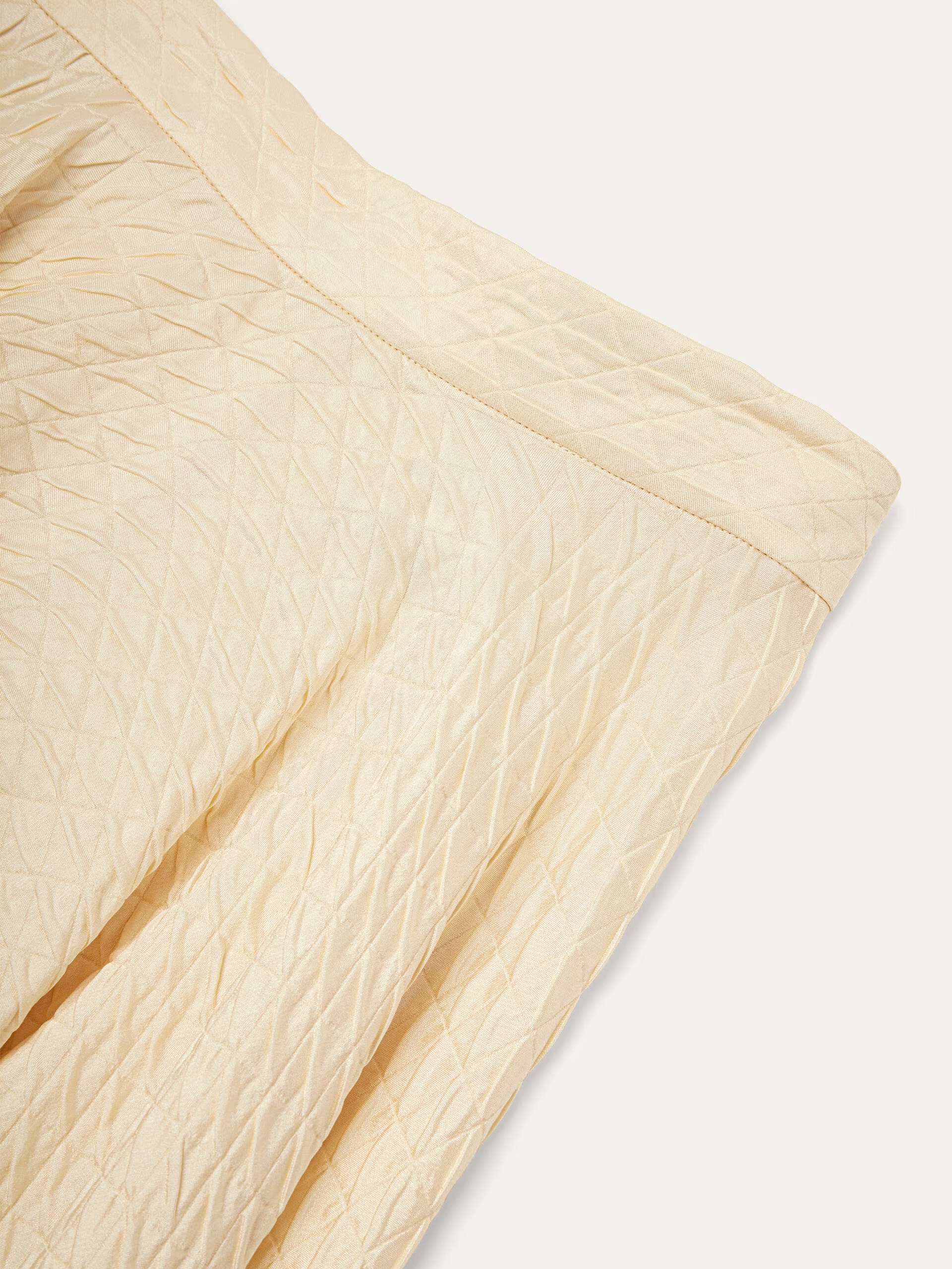 Ivory Loro Piana Elise silk asymmetric skirt