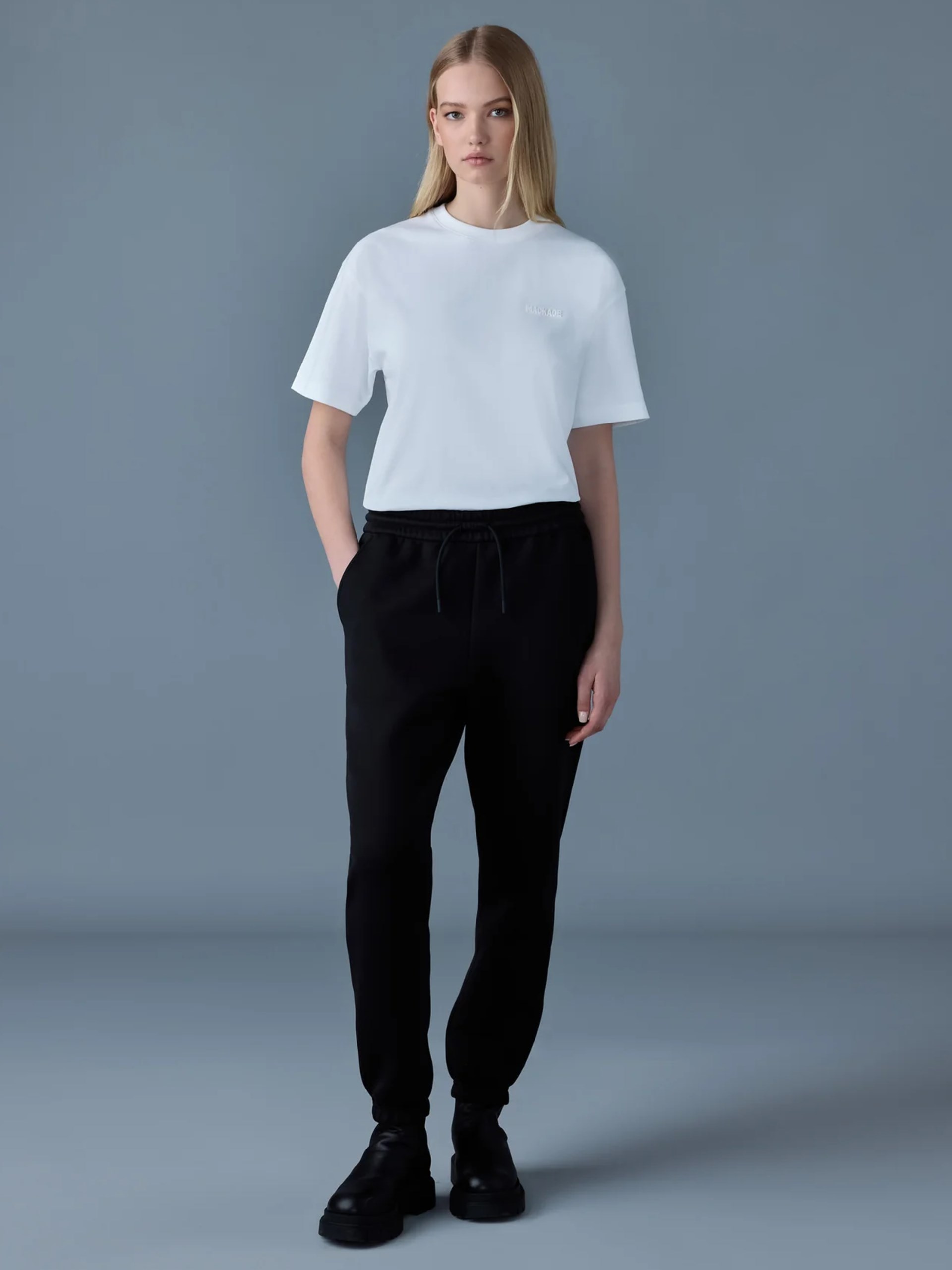 Mackage TEE-R white unisex cotton t-shirt
