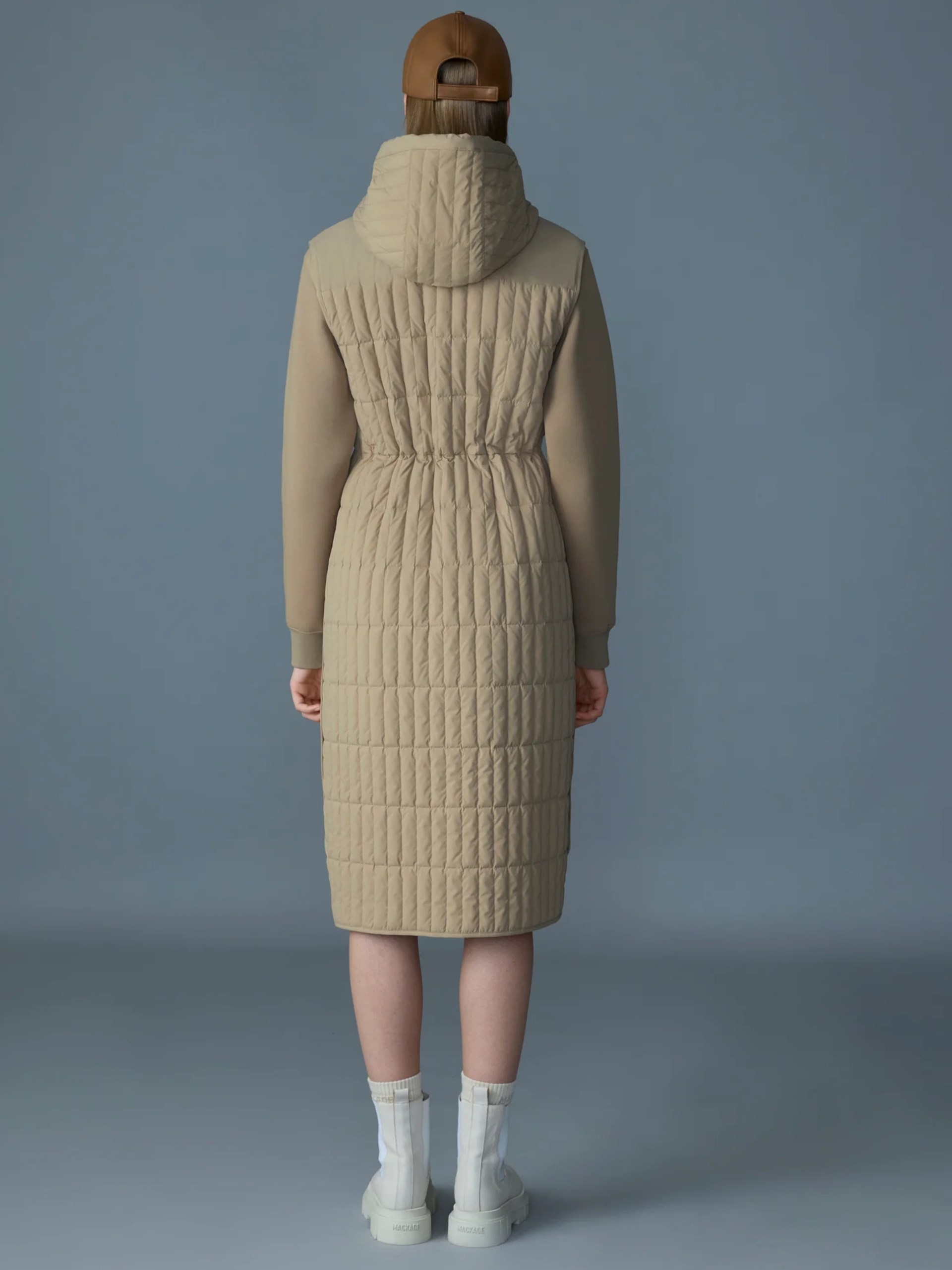 Mackage MAKANA beige long down vest