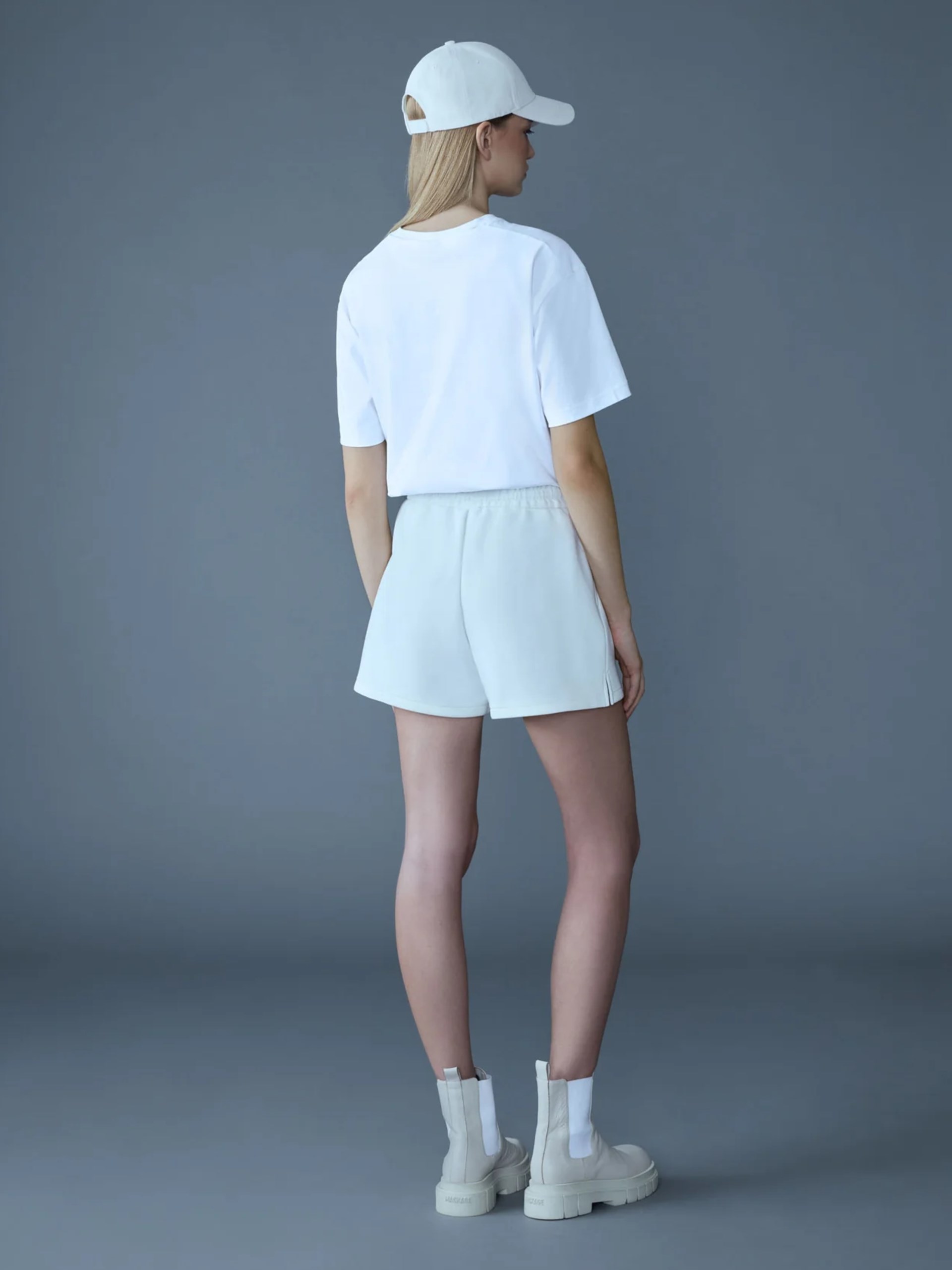 Mackage SUMMER-R milk shorts with elastic waistband