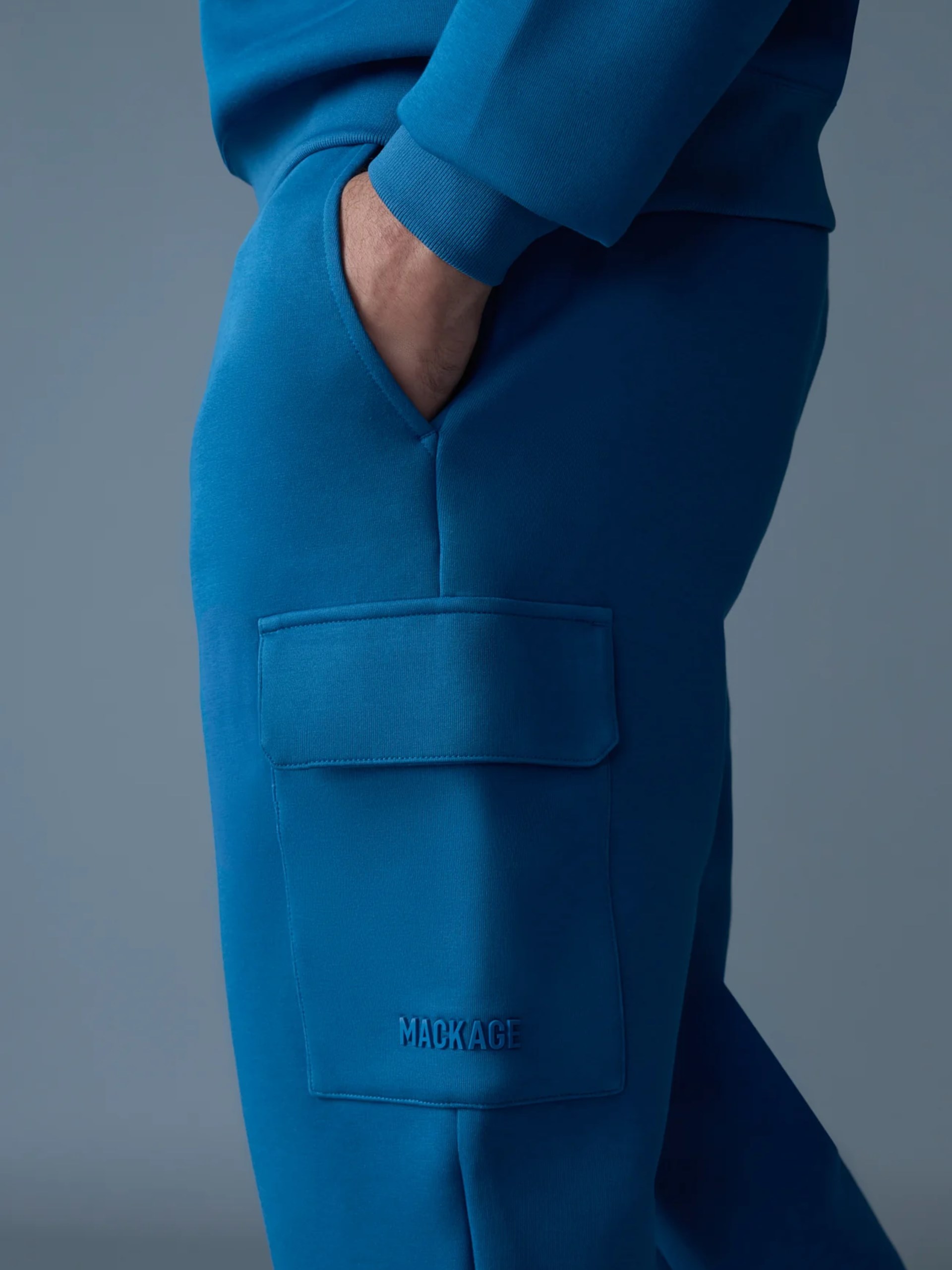 Mackage Marvin-R Men's Blue Cargo Pants