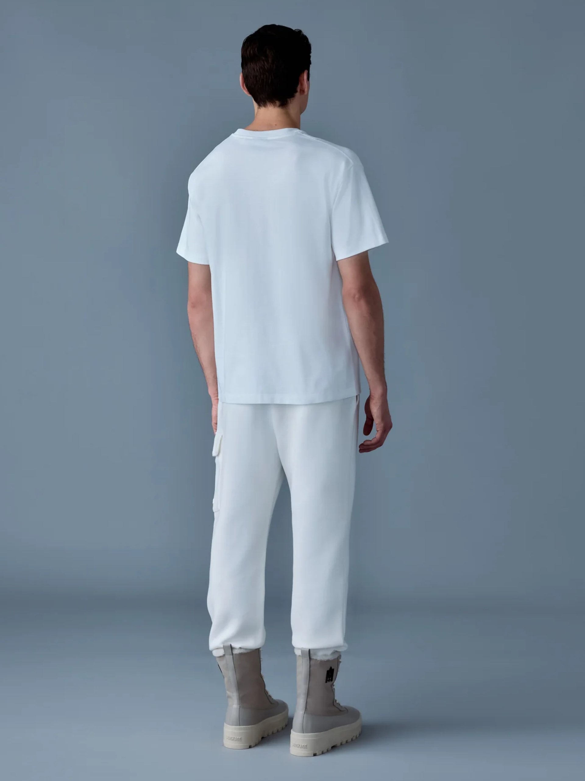 Біла унісекс футболка Mackage TEE-R з бавовни