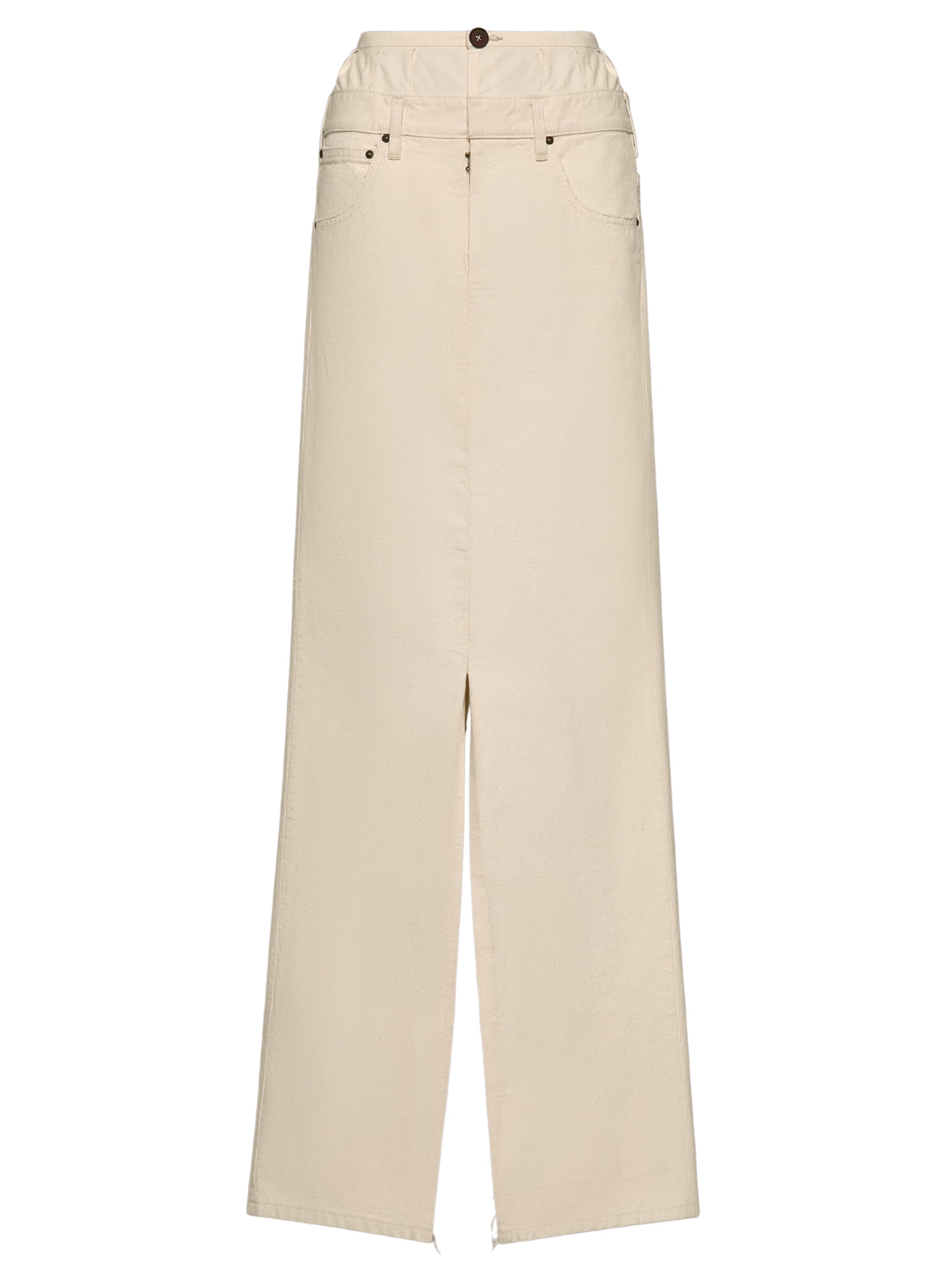 Maison Margiela ivory maxi skirt