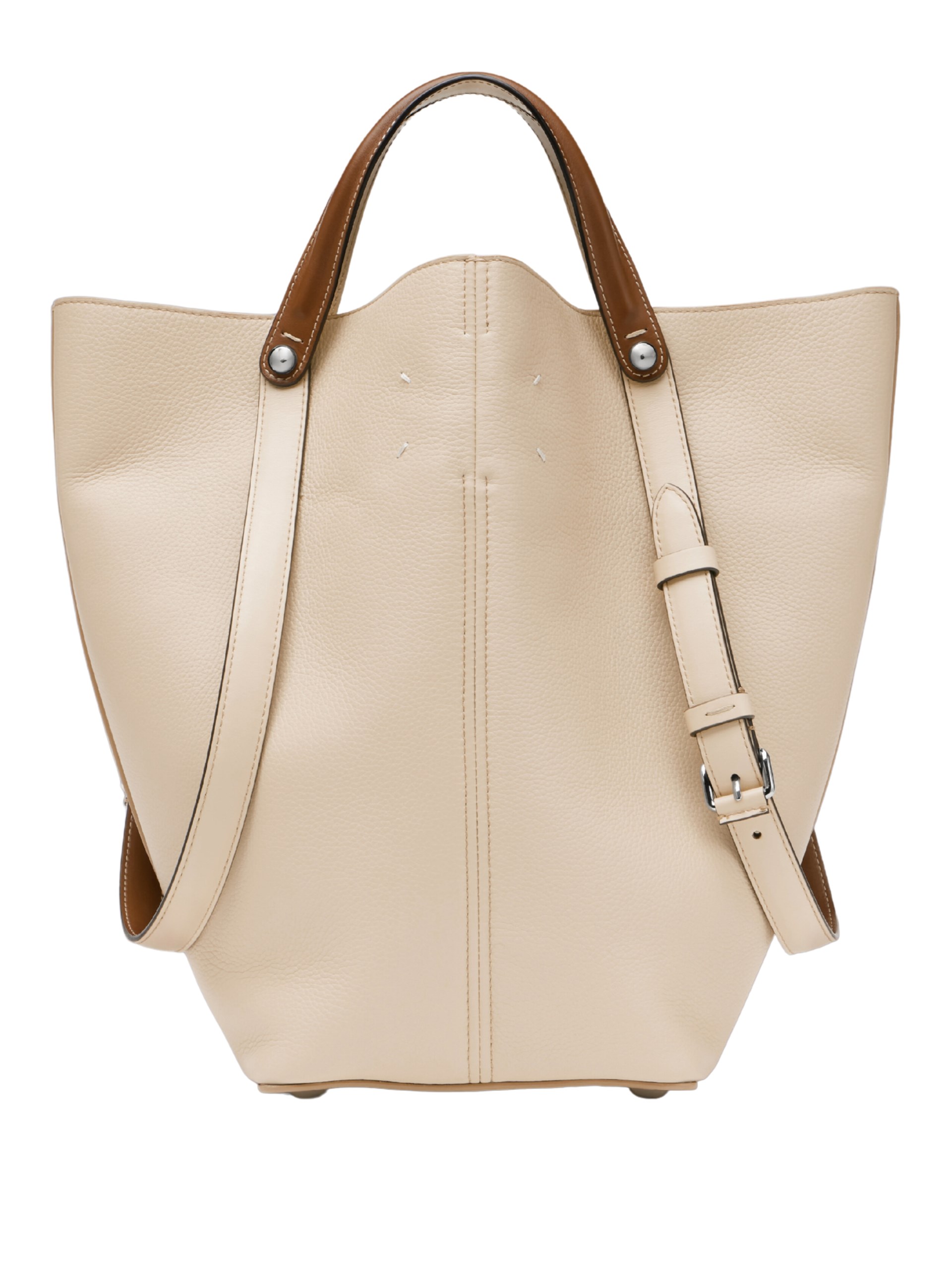 Maison Margiela Dress-Age Medium beige leather bag