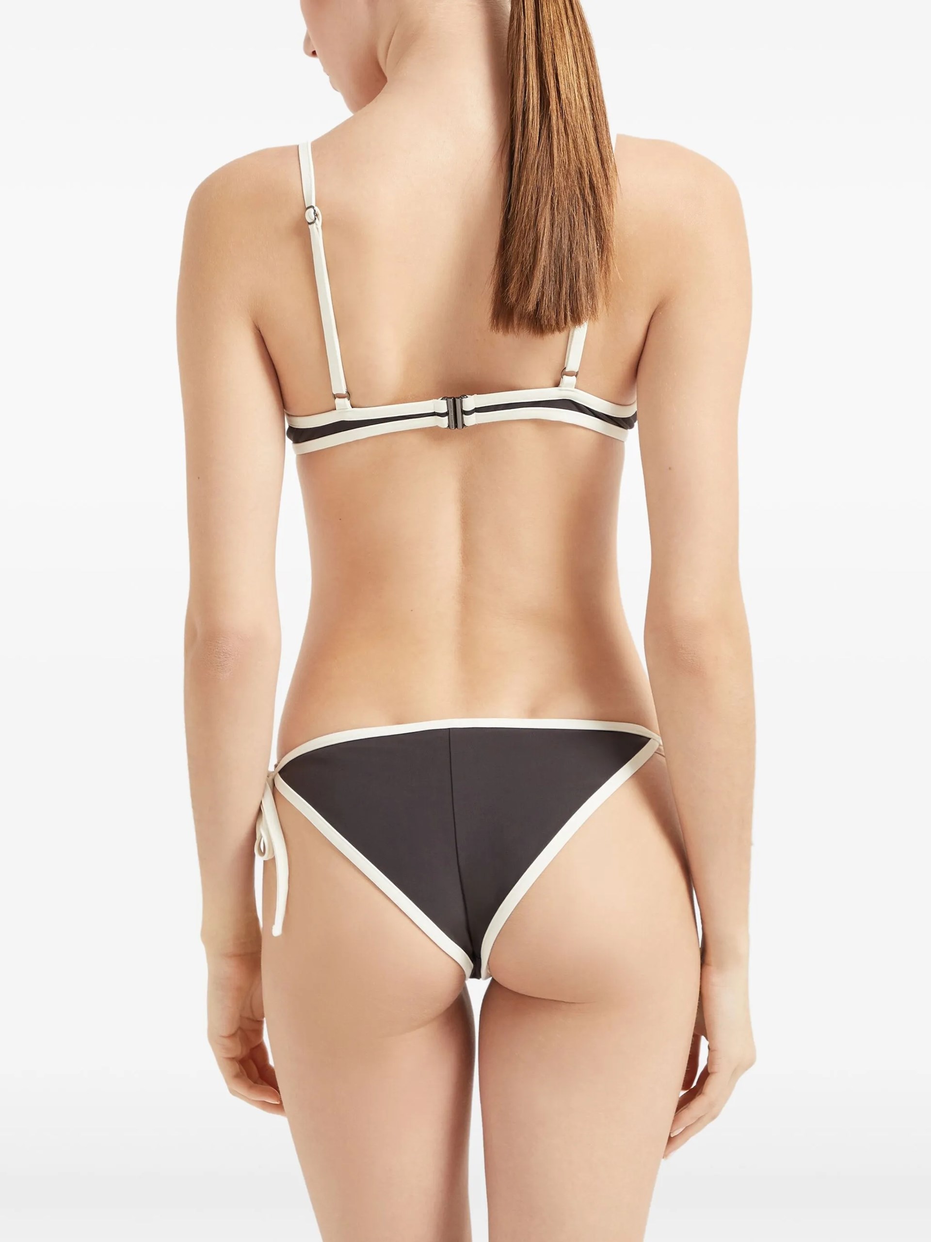 Brunello Cucinelli Monili brown swimsuit top