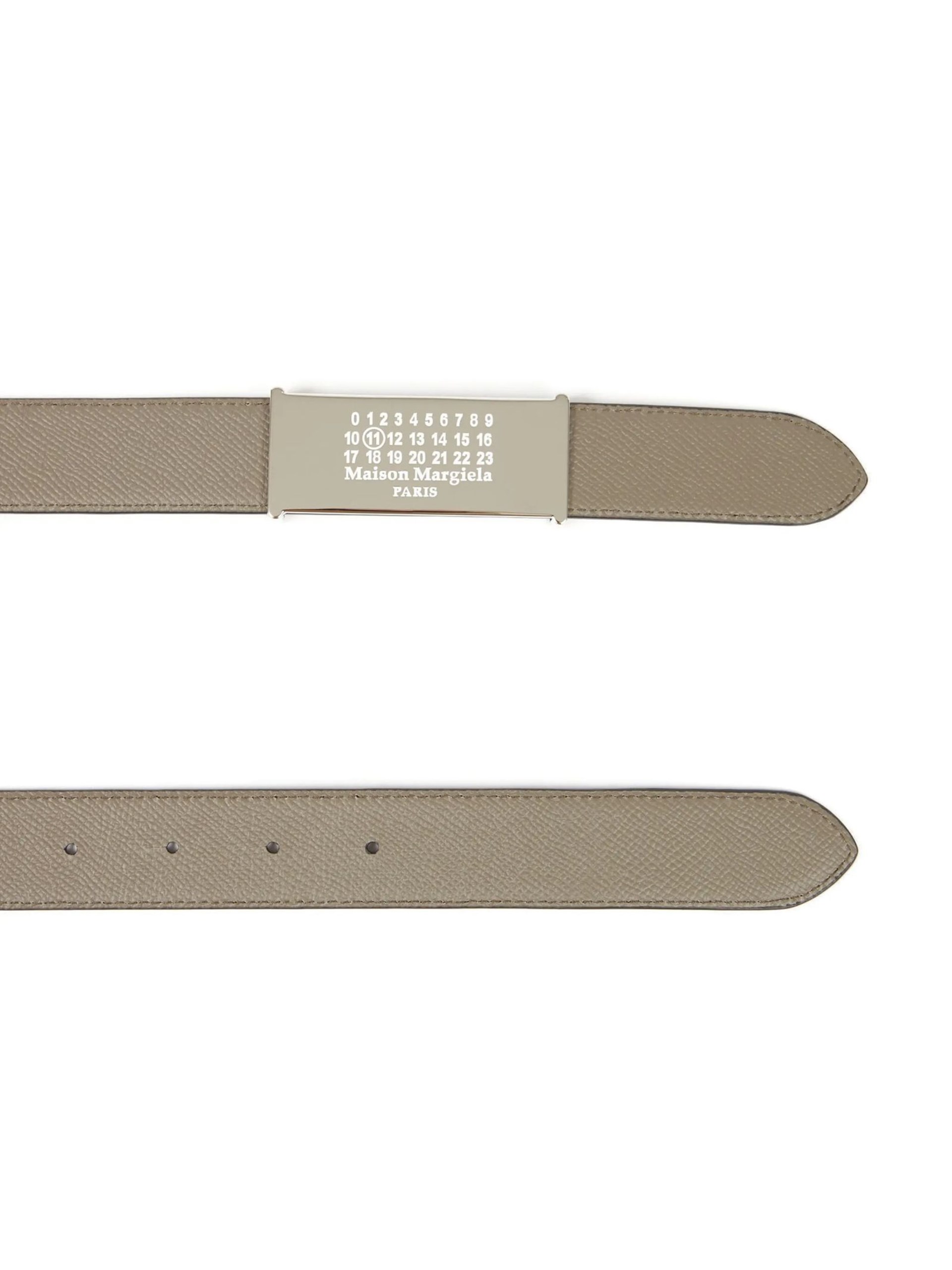 Maison Margiela grey-beige leather belt