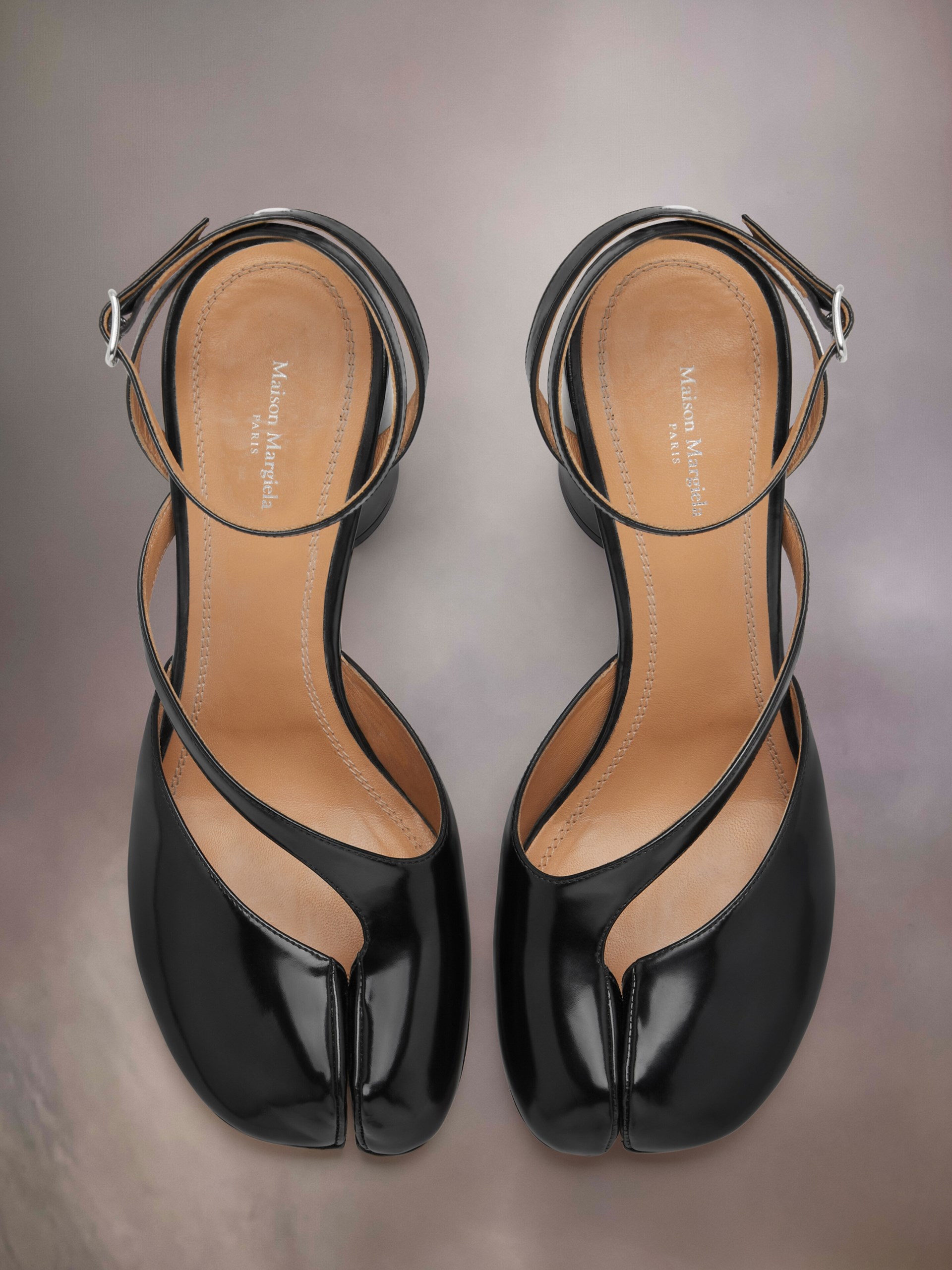 Maison Margiela Tabi black heeled sandals