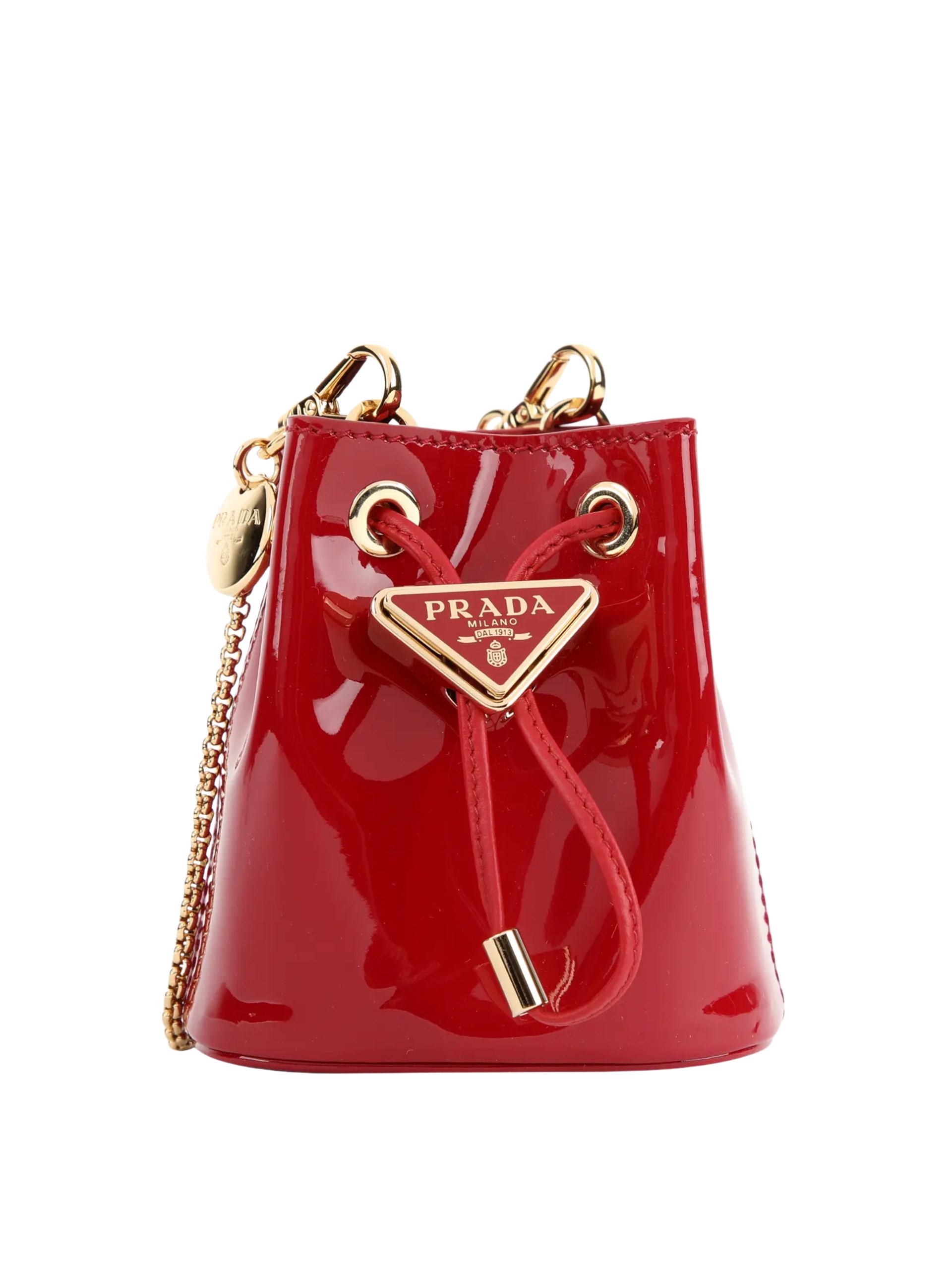 Red PRADA Vernice  patent leather bag