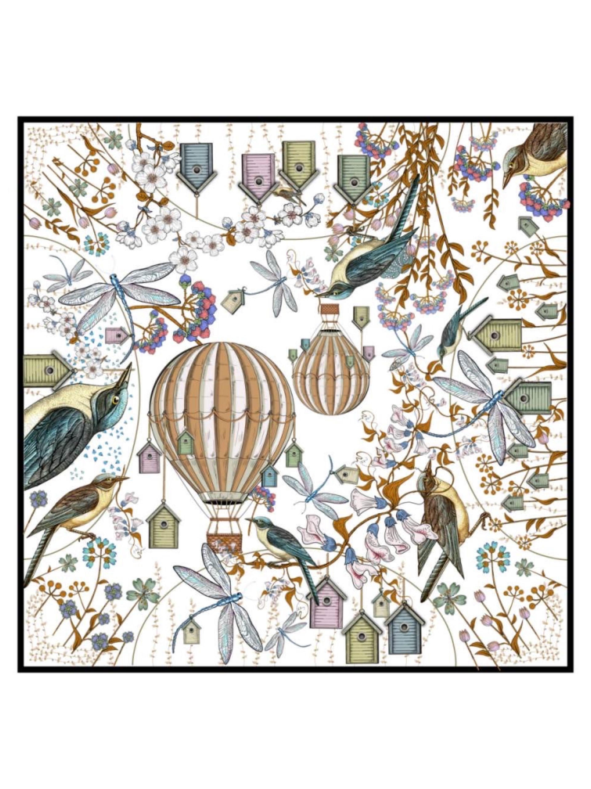 Park Avenue Atelier scarf with graphic designer print