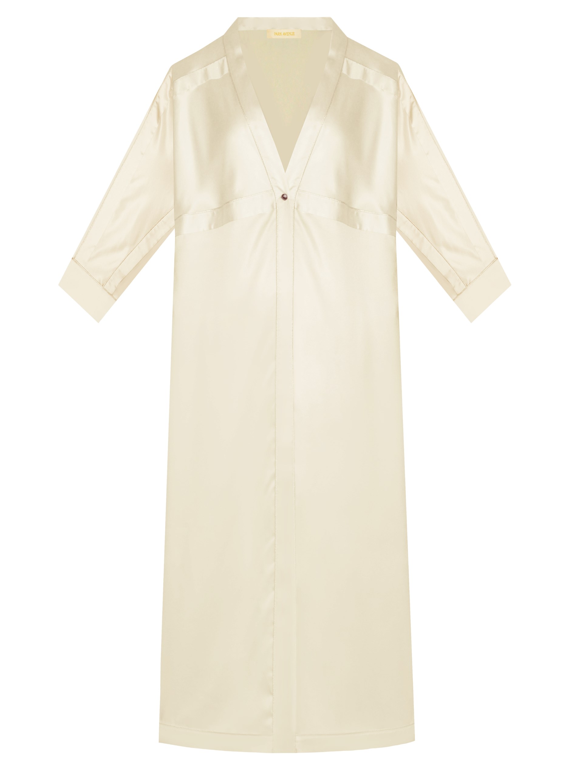 Park Avenue Atelier ivory silk long-sleeved shirt
