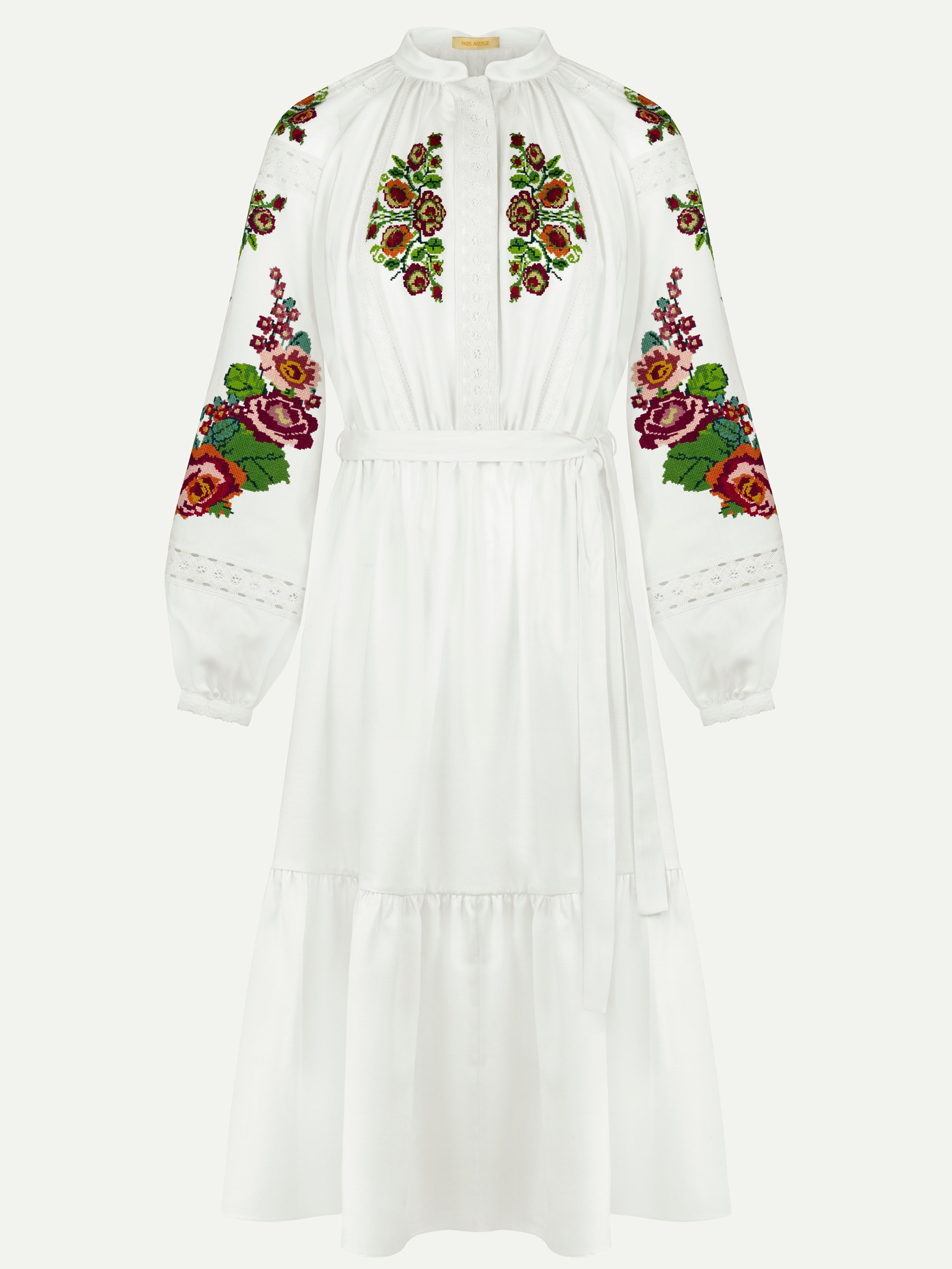 Park Avenue Atelier embroidered dress with handmade elements