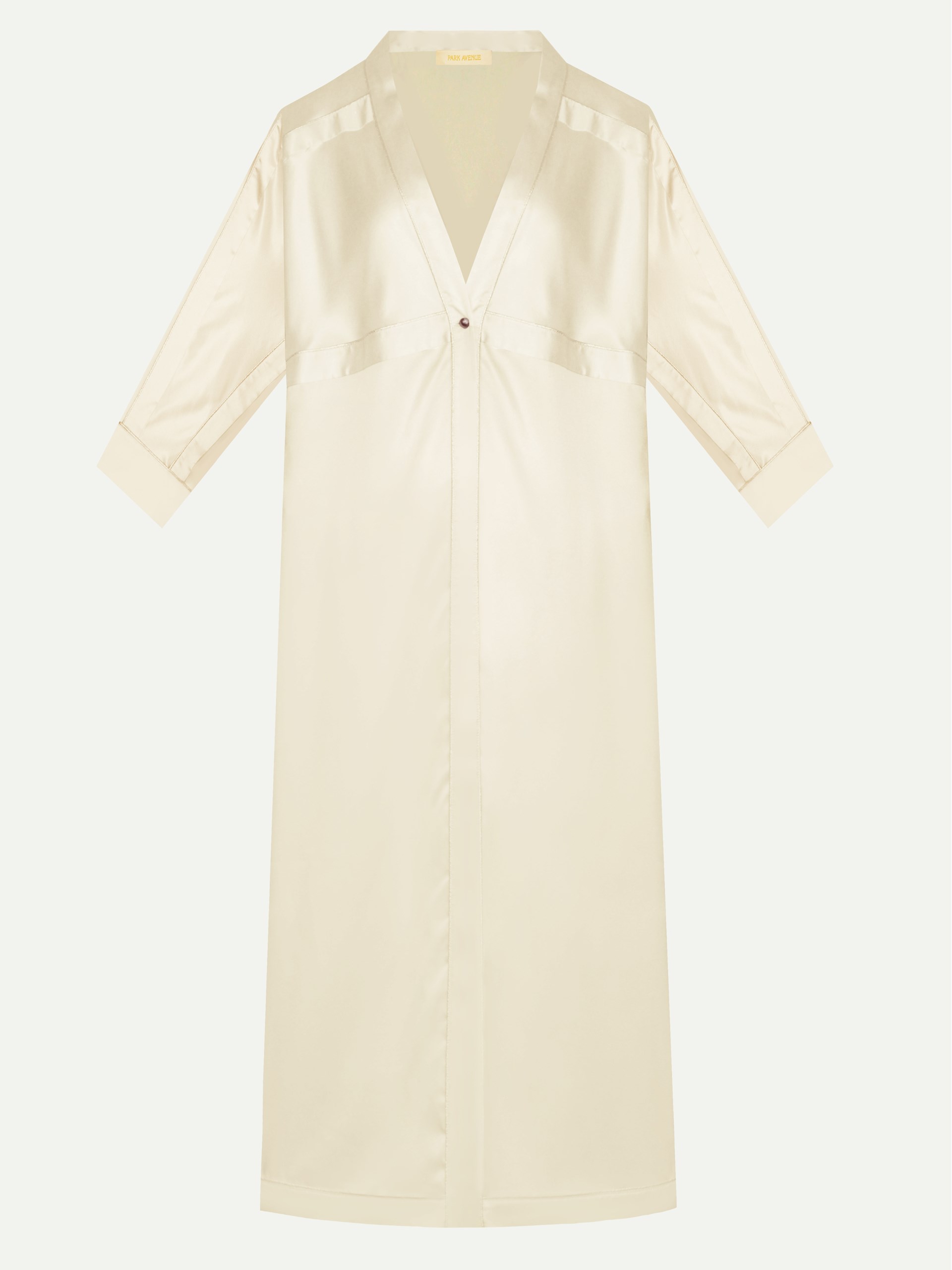Park Avenue Atelier ivory silk long-sleeved shirt
