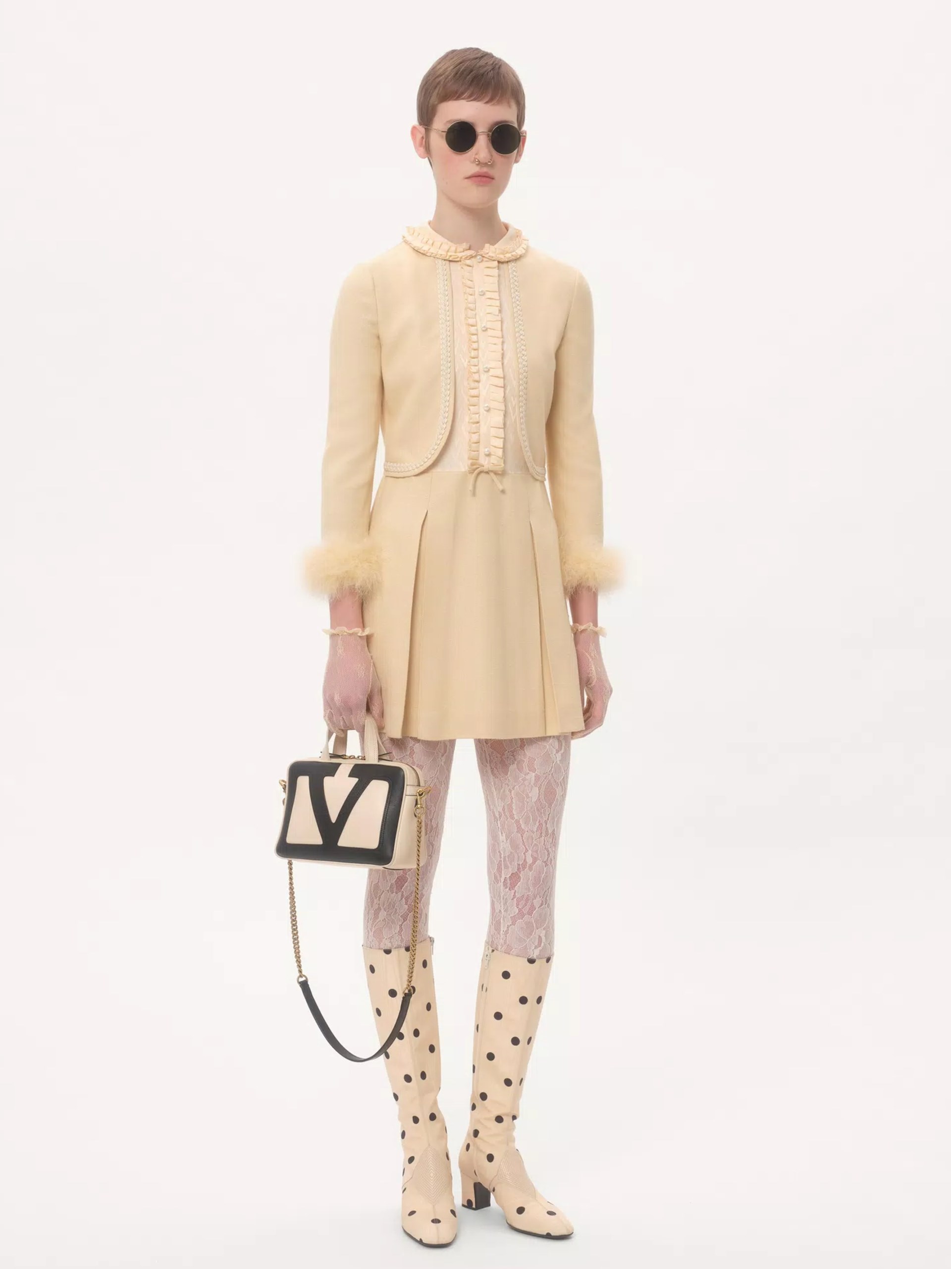Valentino Garavani Viva Superstar leather milk bag