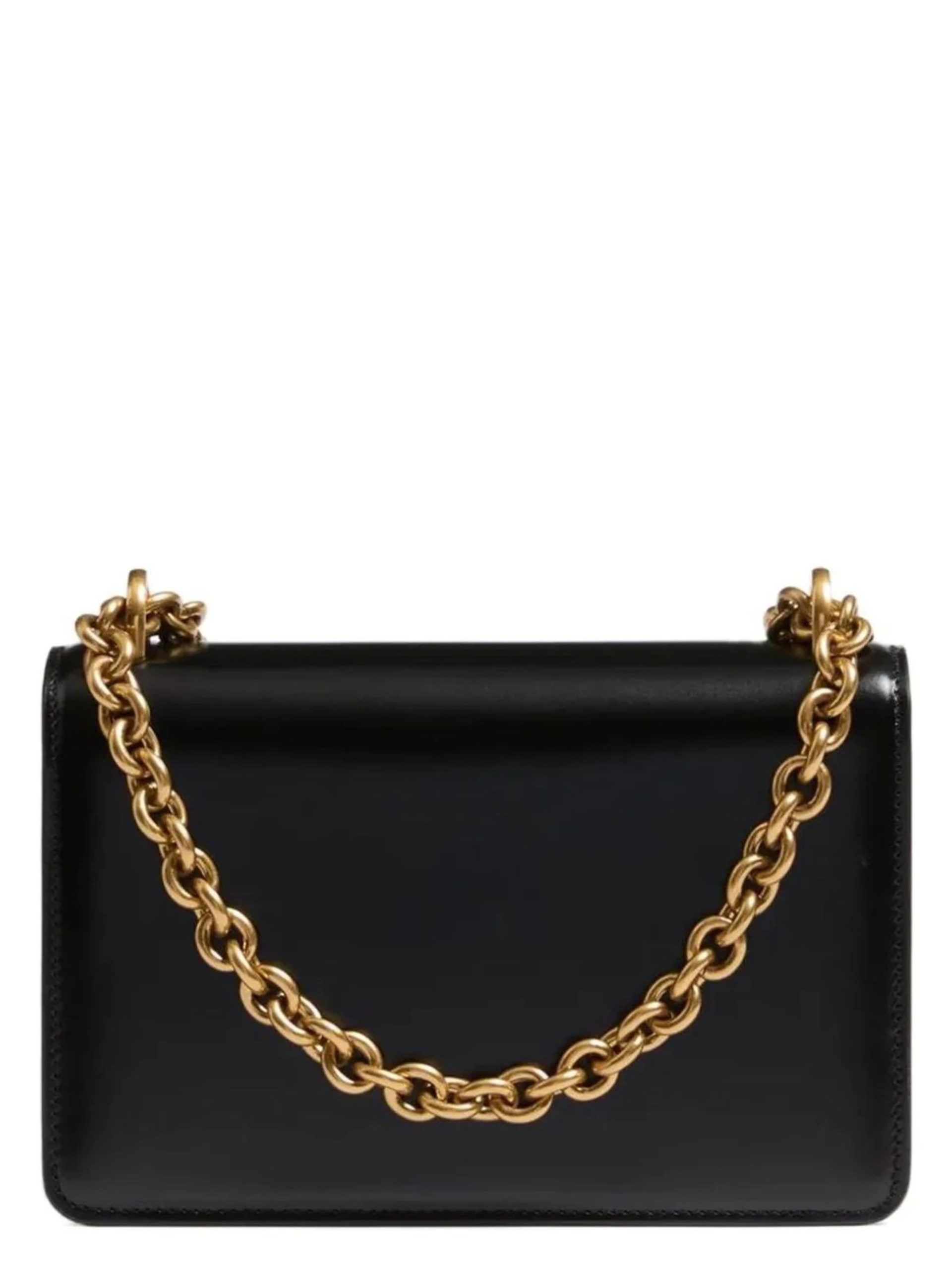 Valentino Garavani Vain small black bag with gold hardware