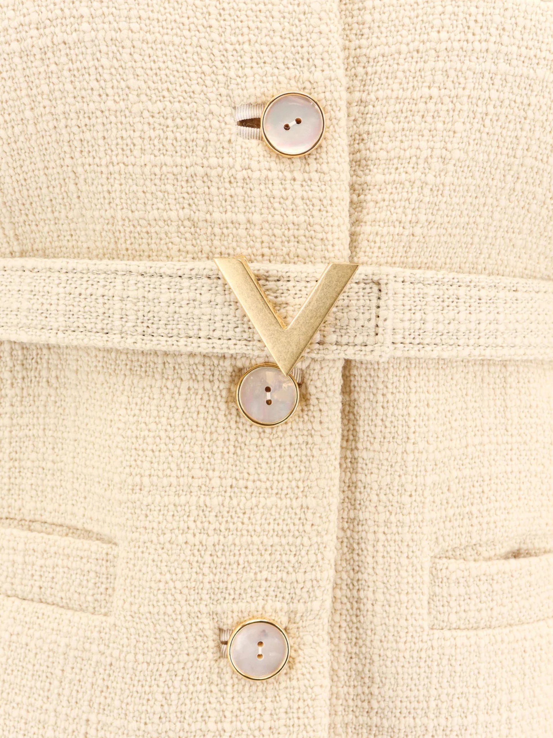 Valentino light beige jacket with collar