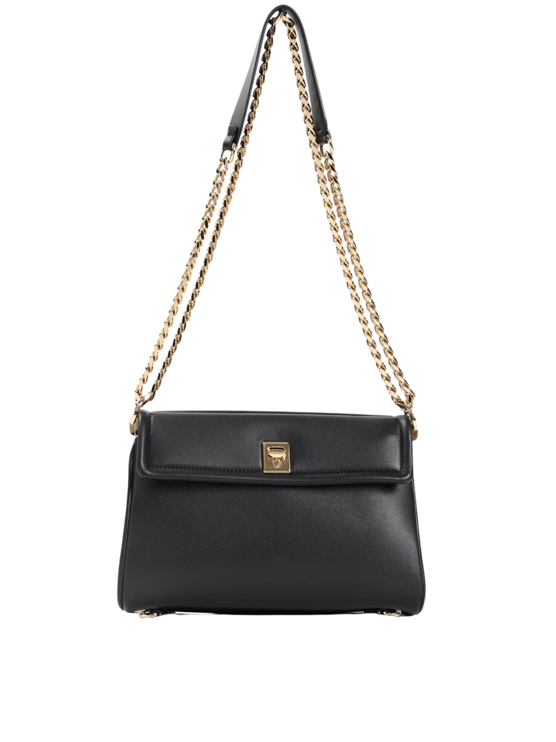 Valentino Garavani Chain 2 Large black bag with gold hardware