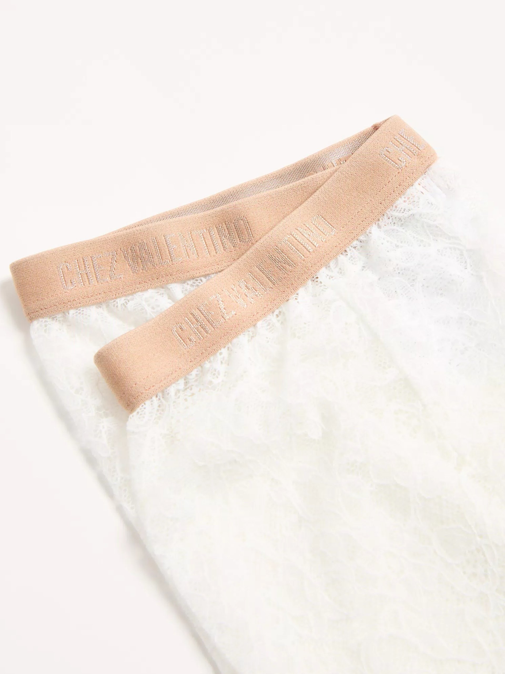 Valentino milk lace tights
