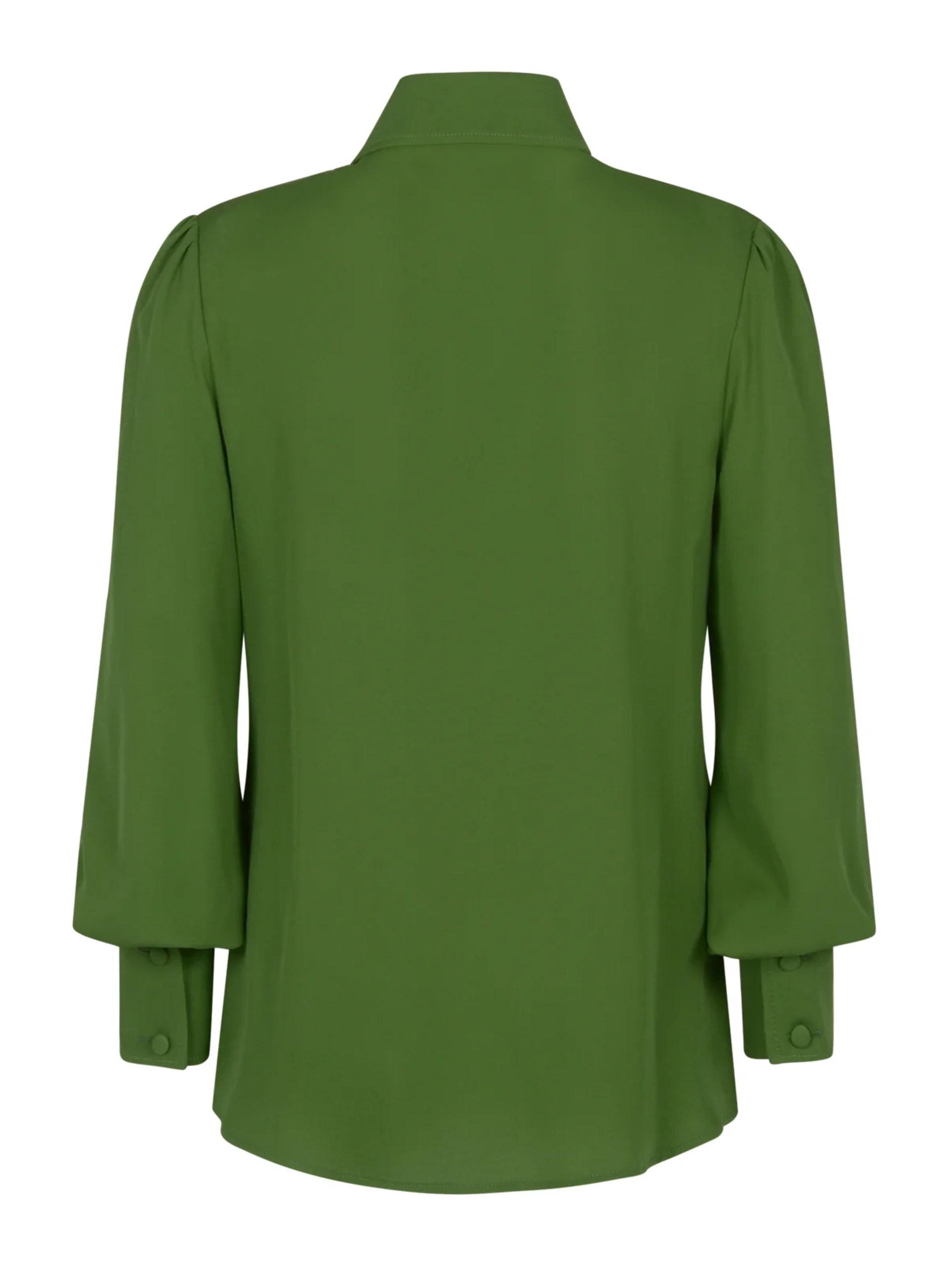 Valentino green blouse made of silk georgette
