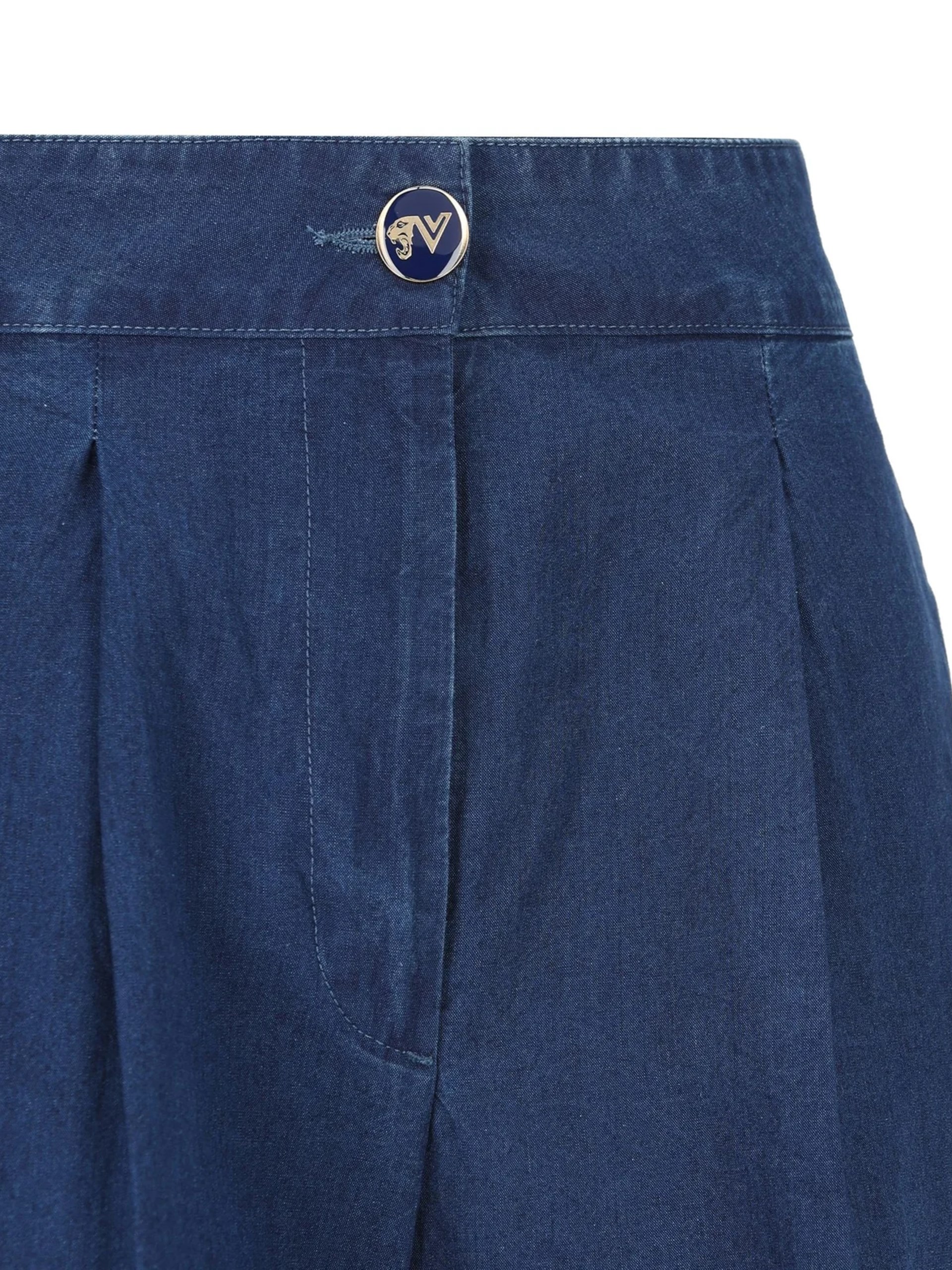Valentino Button Detailed Straight Leg Jeans