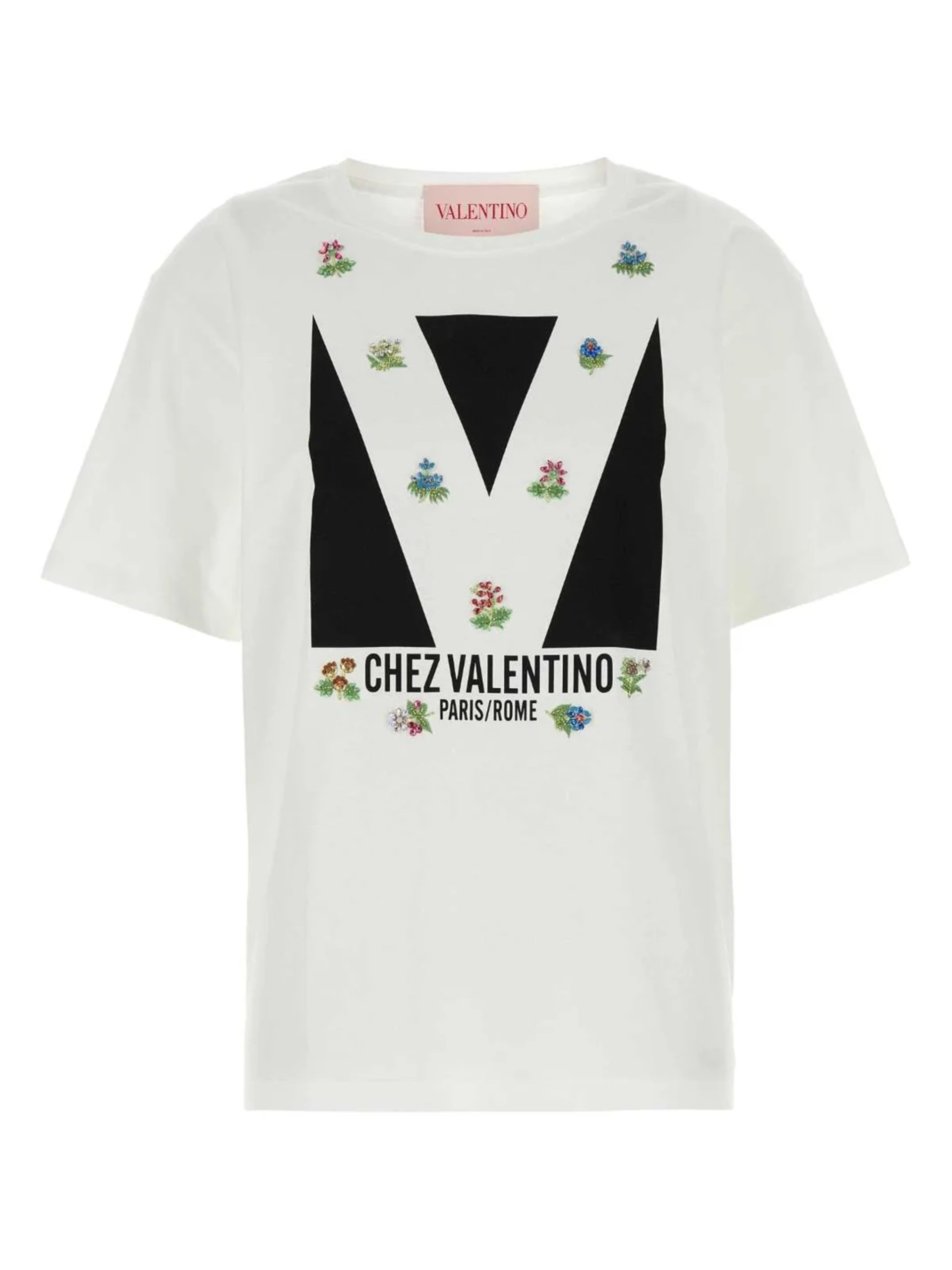 Valentino Logo Printed Crewneck T-Shirt