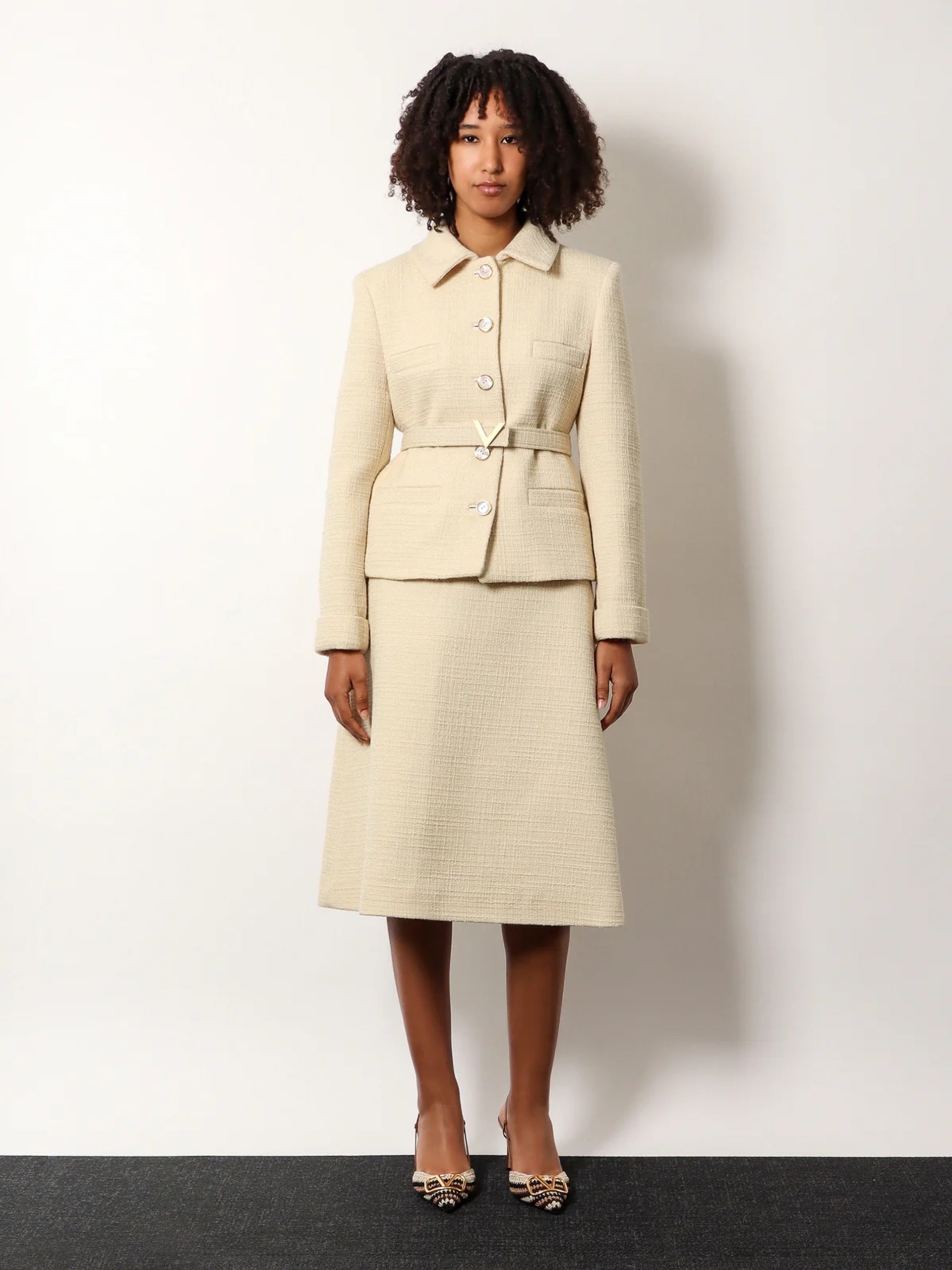 Valentino wool skirt with silk lining