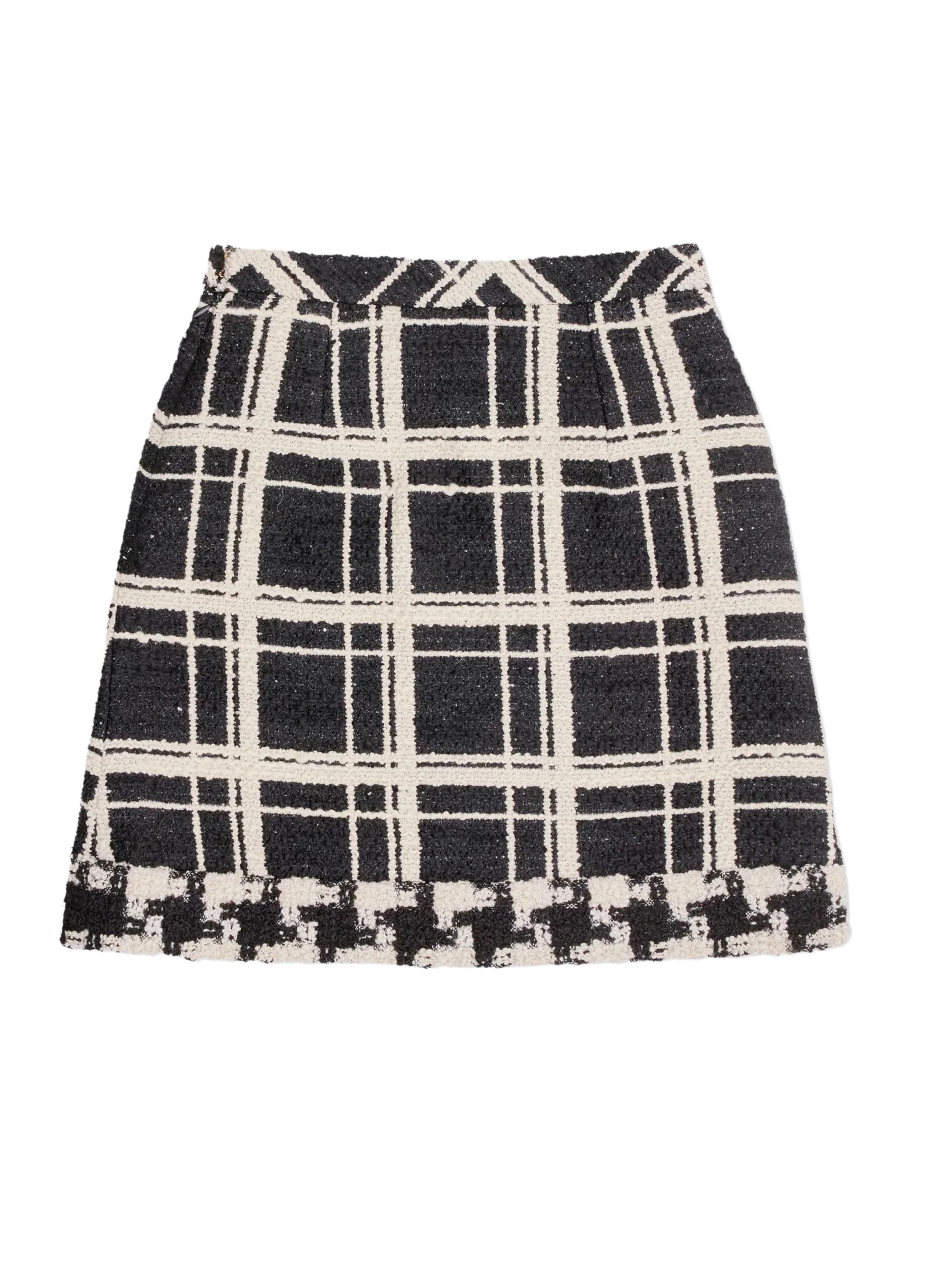Valentino checkered tweed skirt