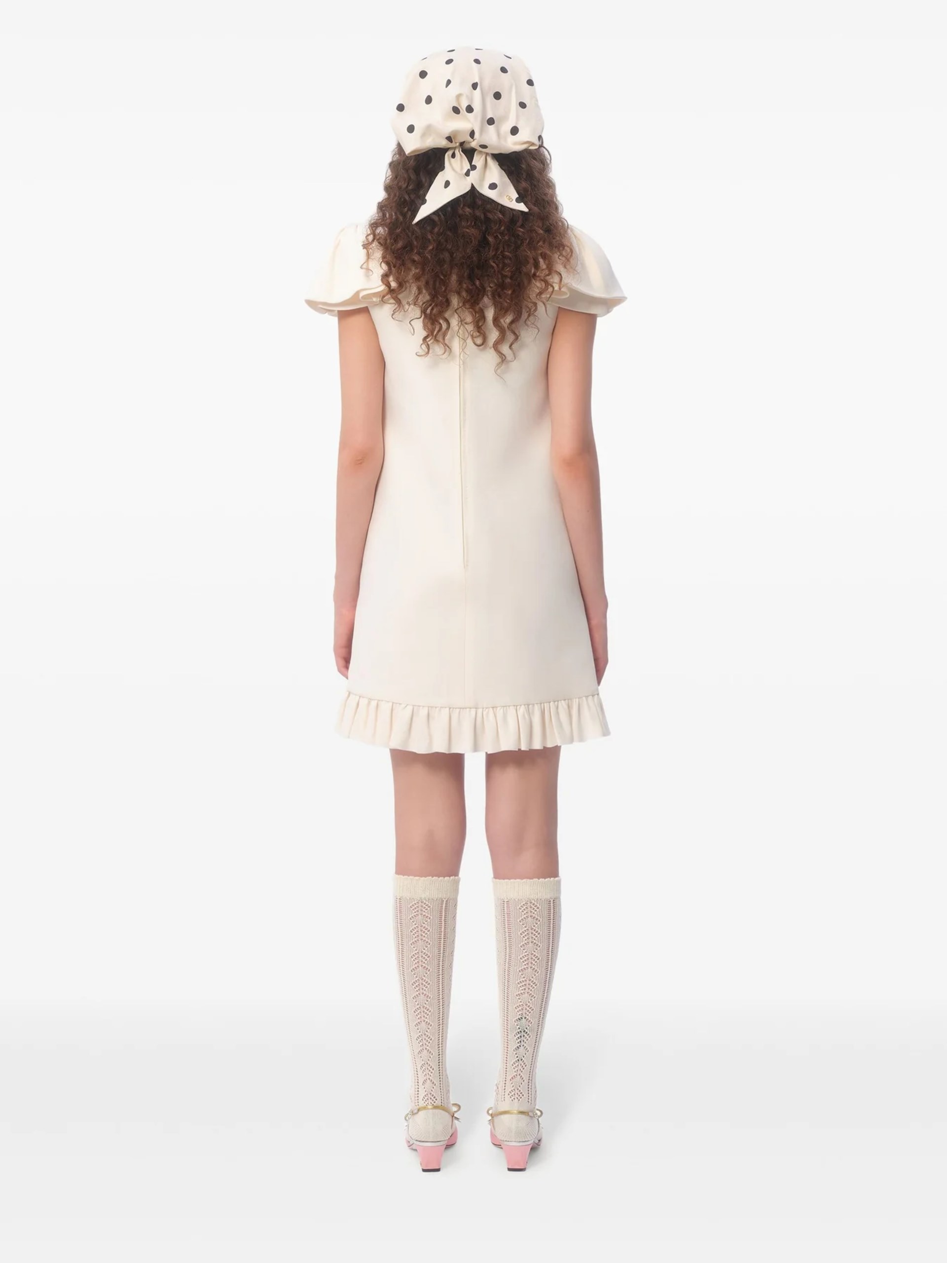 VALENTINO ROBE COURTE CREPE COUTURE