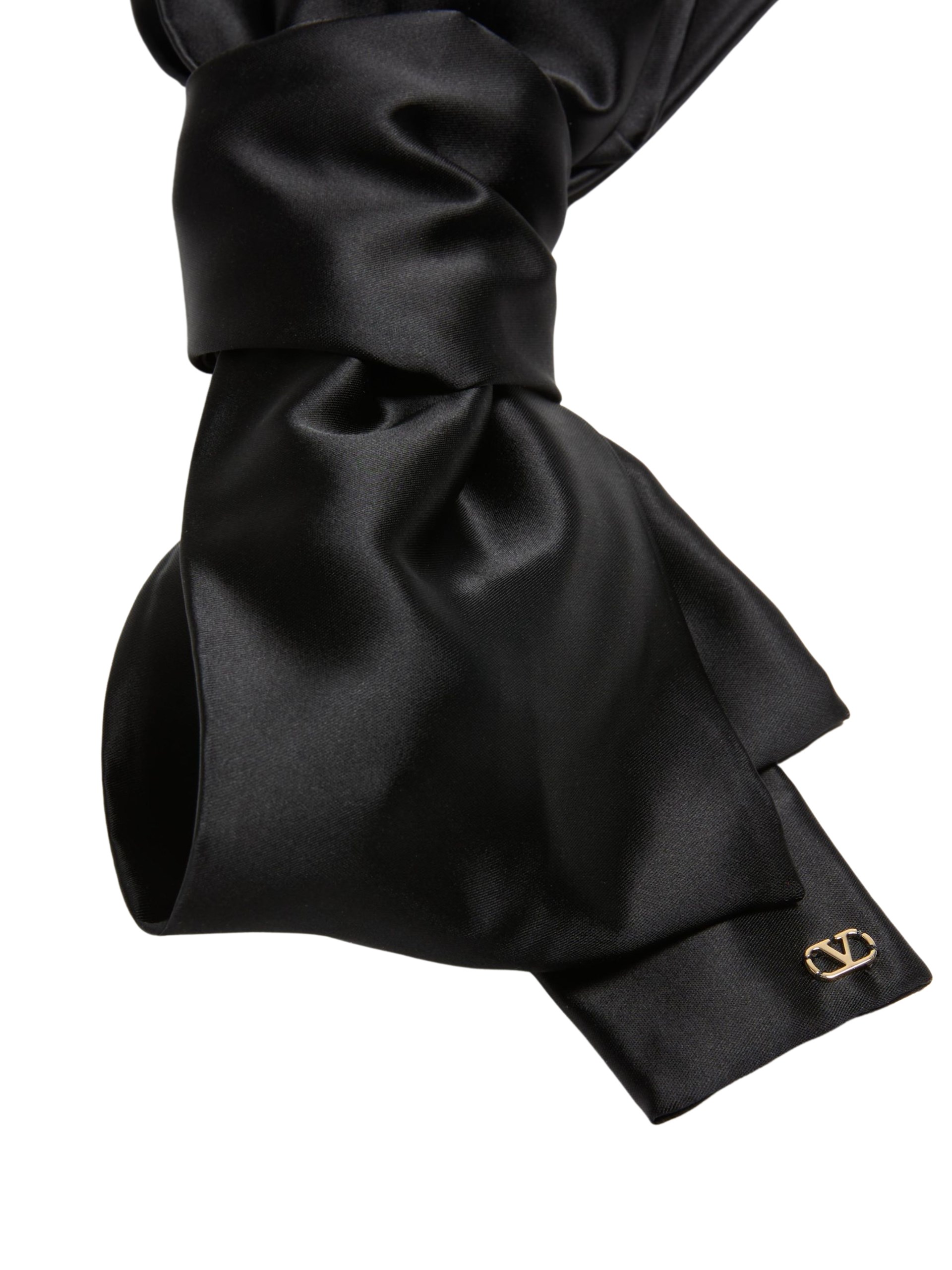 Valentino hair clip with black satin bow