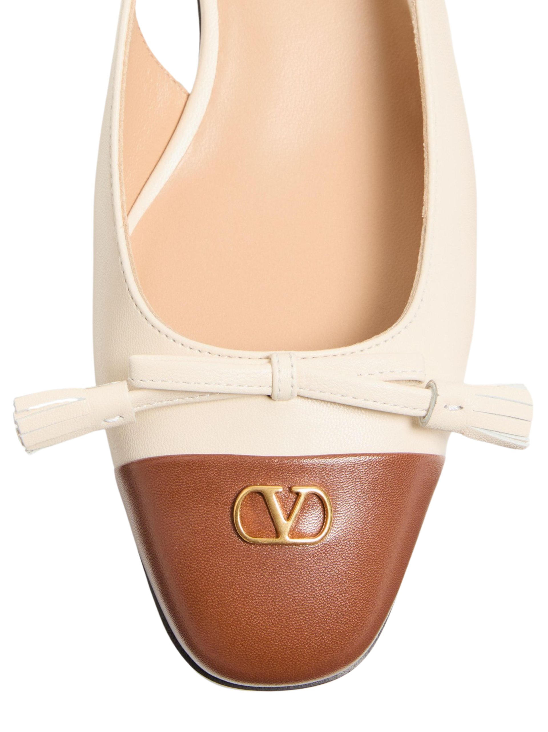 Valentino Garavani beige slingbacks