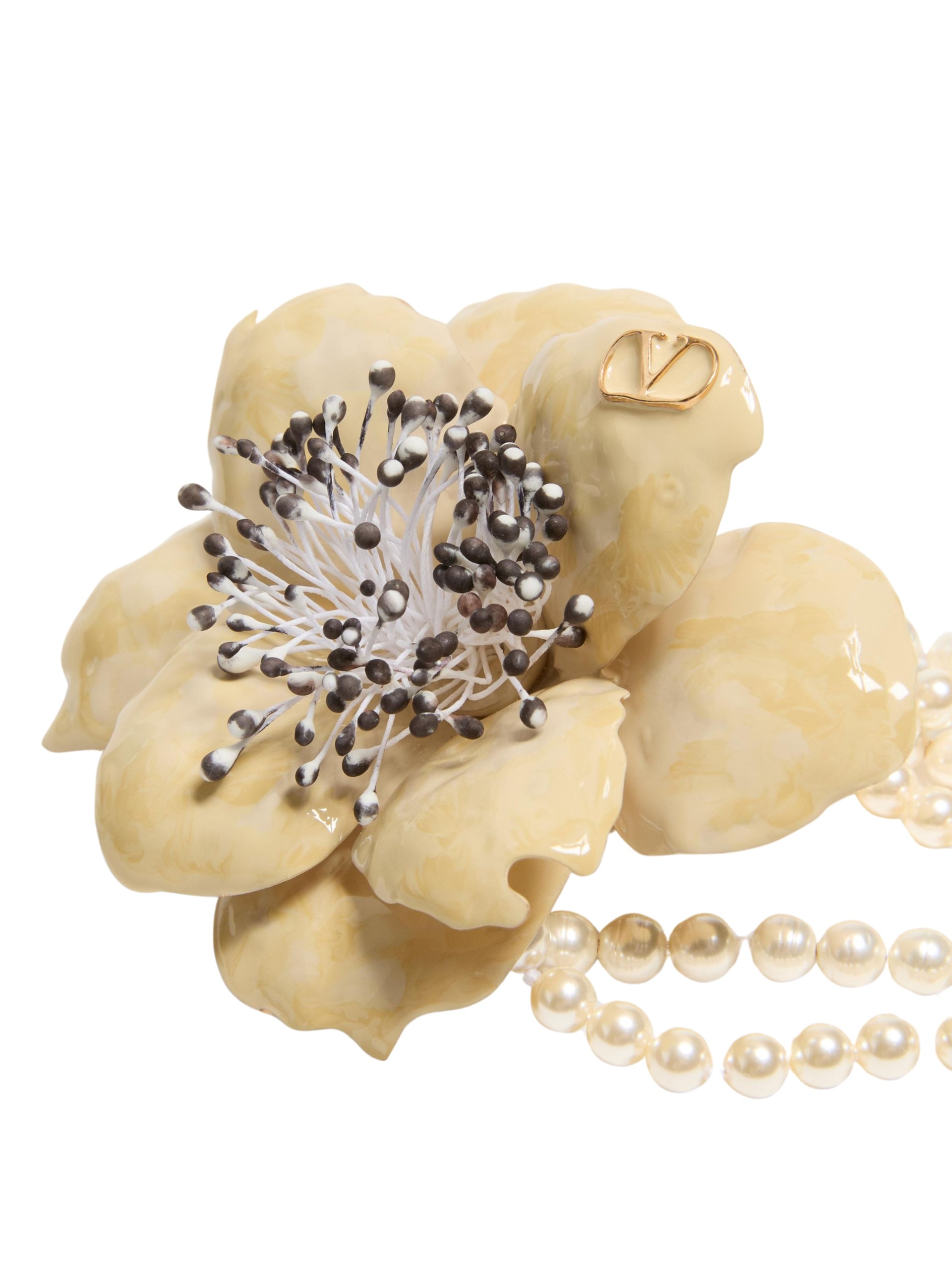 Valentino necklace with flower and pearls