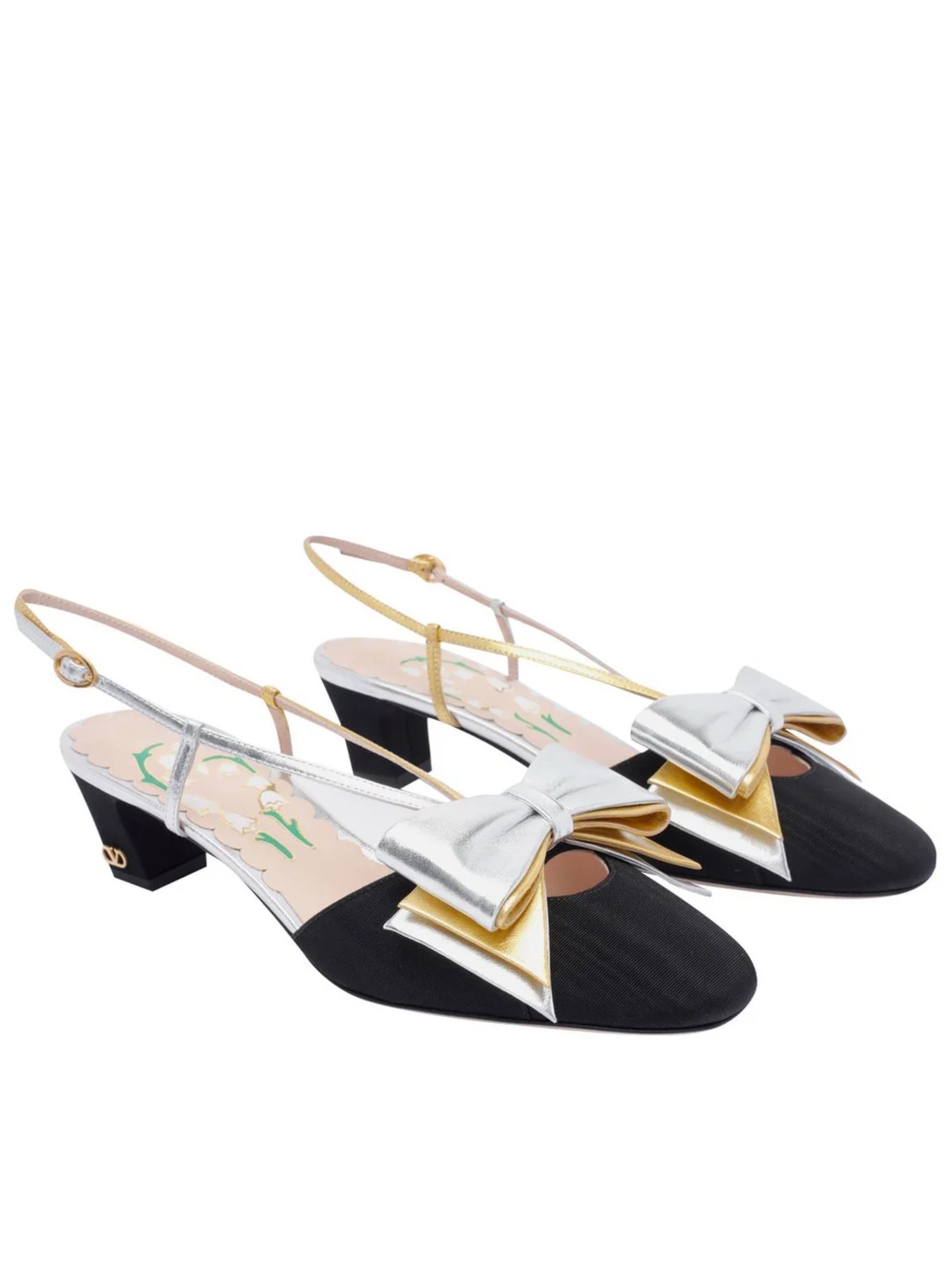 Valentino Garavani Bowow Crossover Strap Slingback Pumps