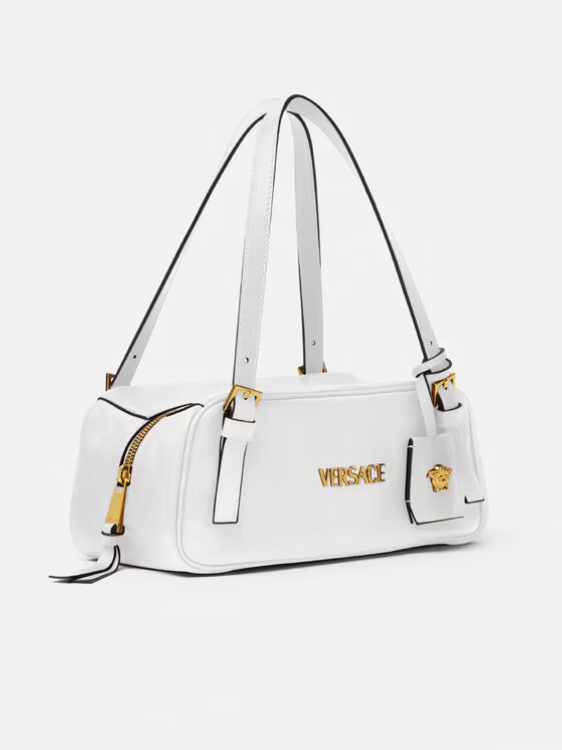 White Versace leather bag