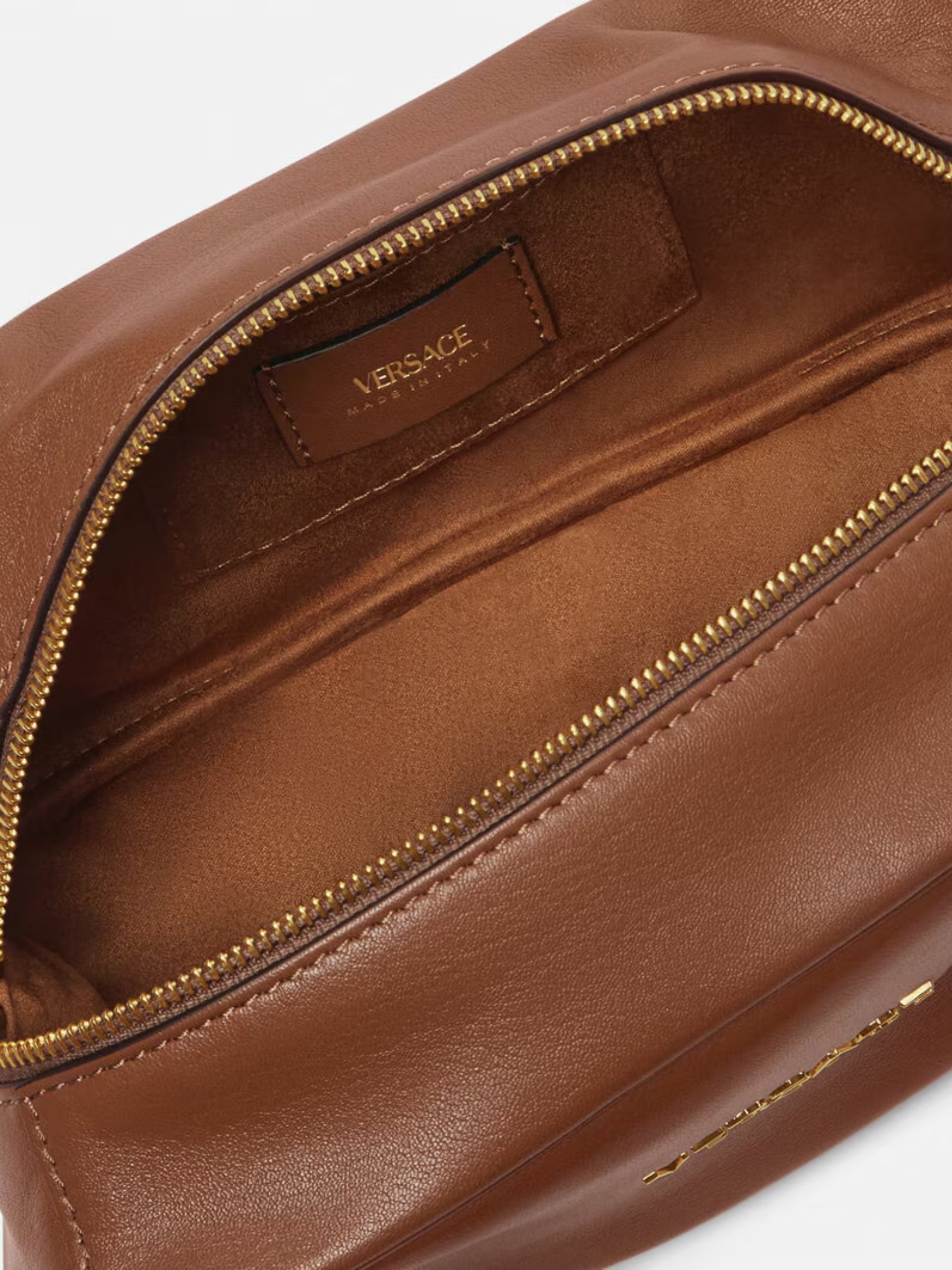 Brown Versace leather bag