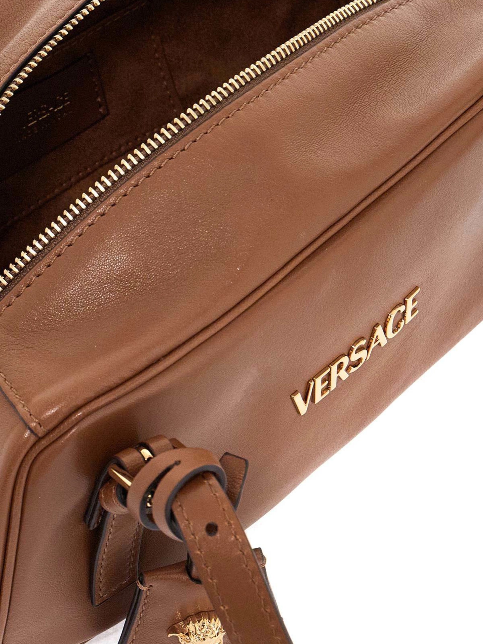 Brown Versace leather bag