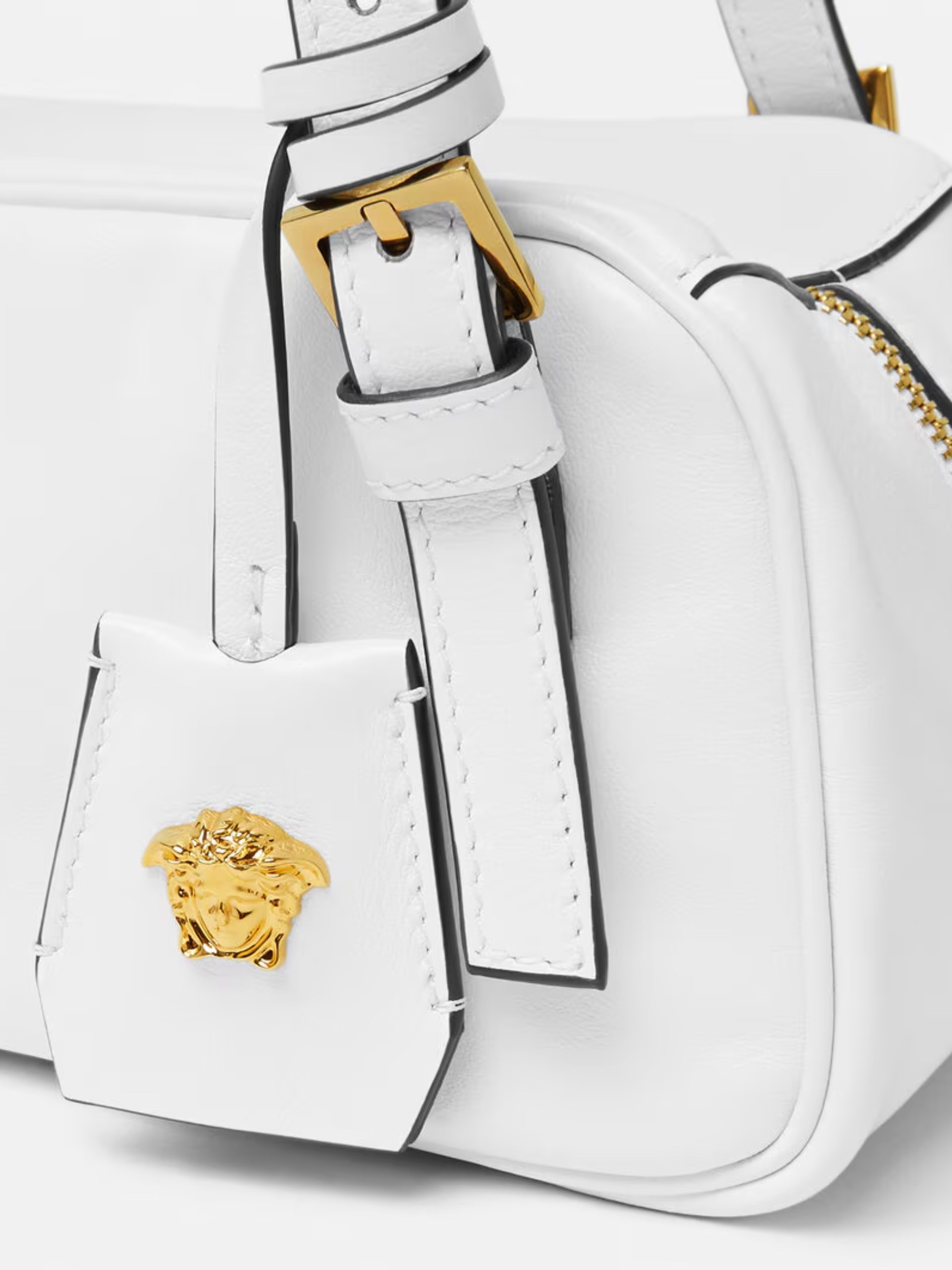 White Versace leather bag