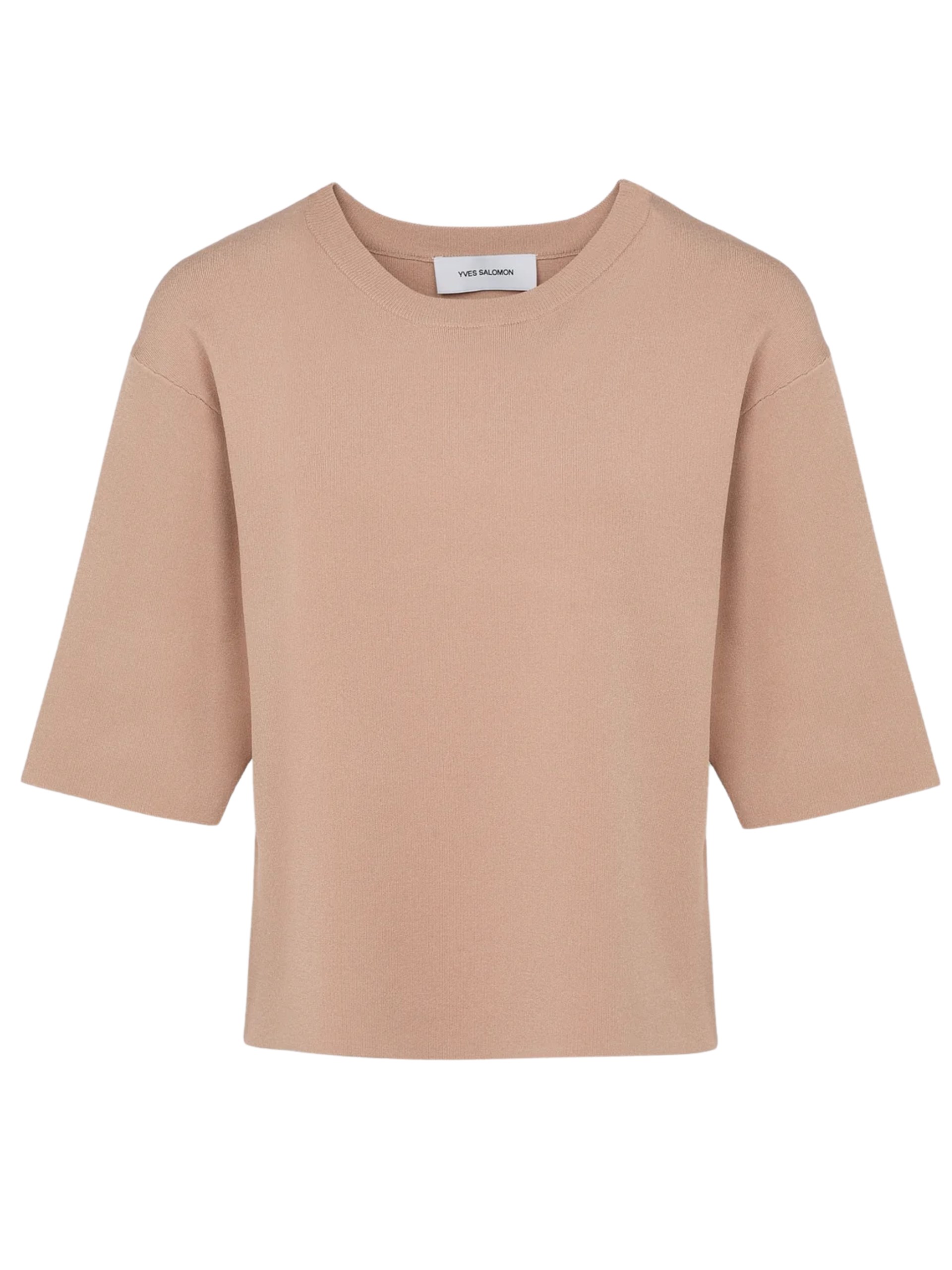 Yves Salomon beige viscose T-shirt