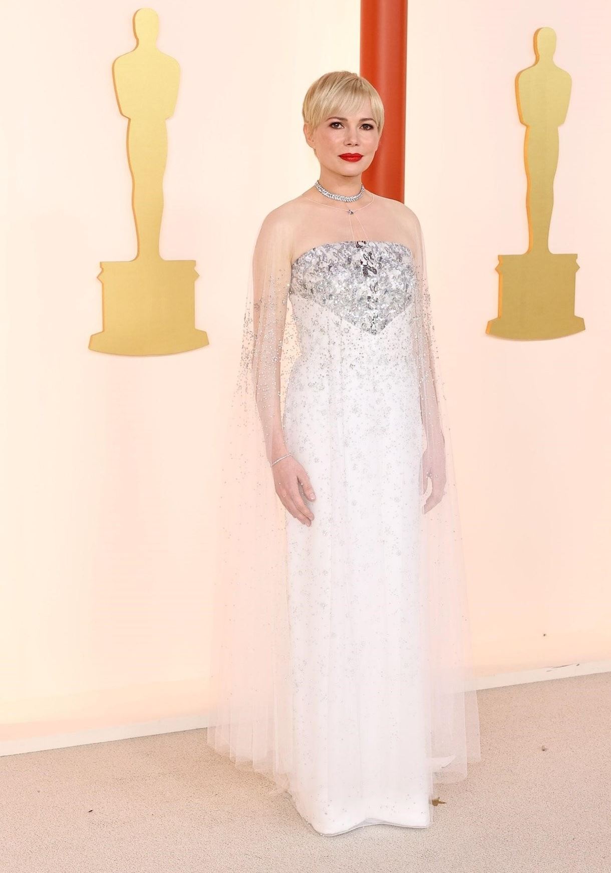 Michelle Williams in Chanel Haute couture; jewelry Tiffany&Co Michelle Williams in Chanel Haute couture; jewelry Tiffany&Co
